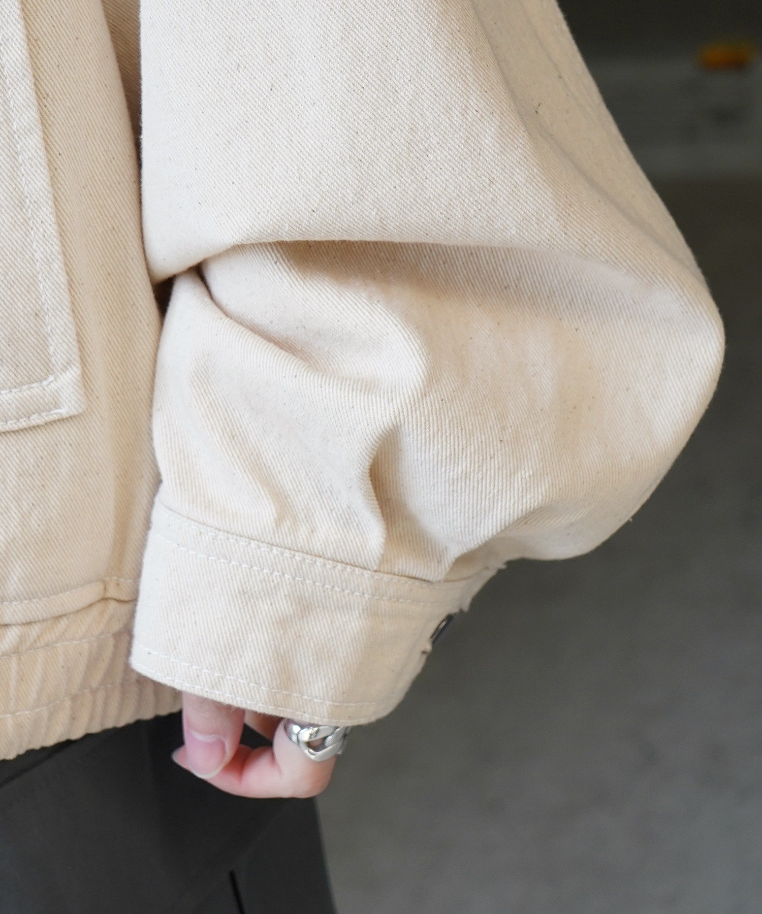 25SS【新色追加】ビッグシルエット ヴィンテージライク ケミカルウォッシュ加工 グラデーション デニムブルゾン / Gジャン デニムジャケット【Confirm】