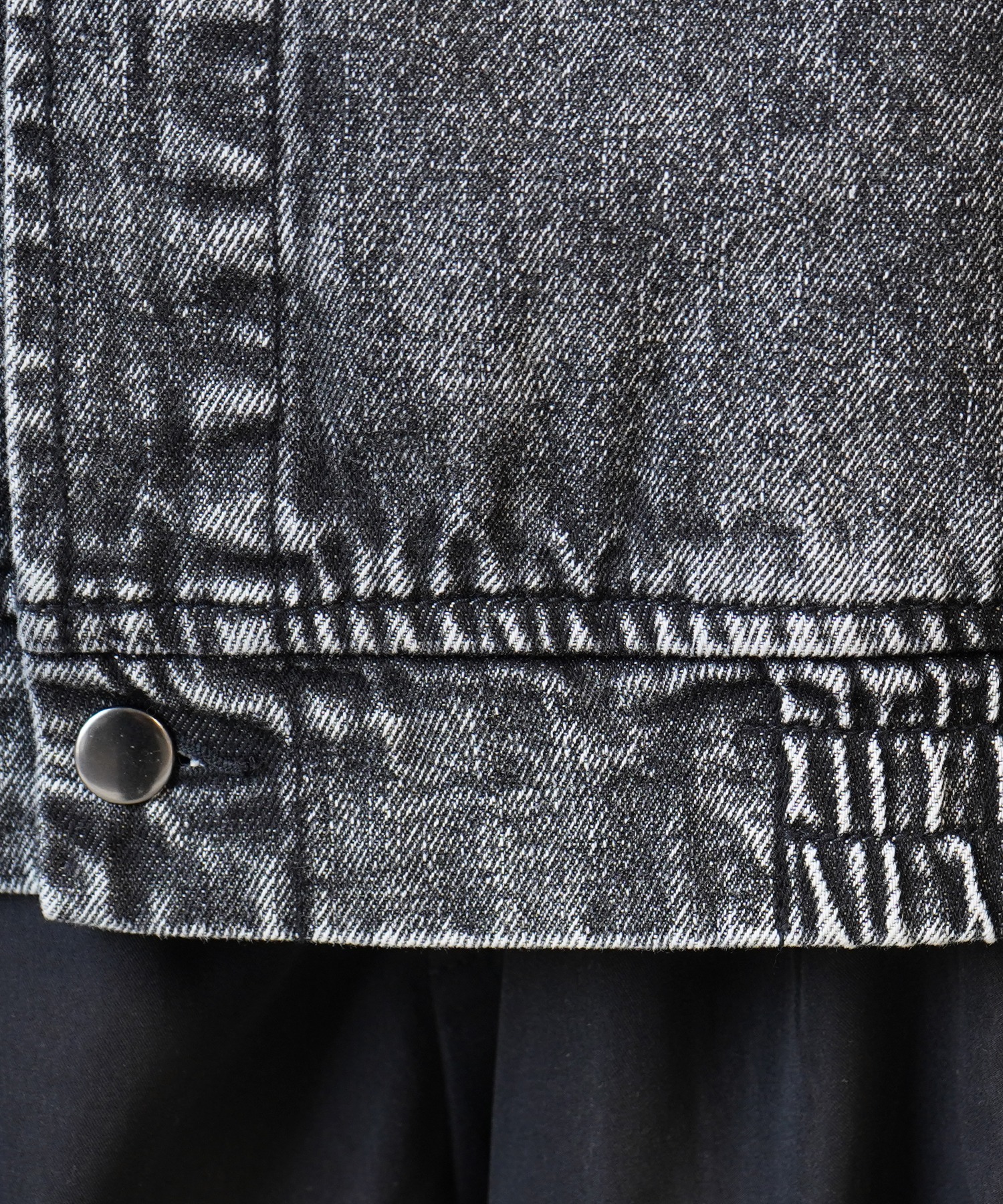 25SS【新色追加】ビッグシルエット ヴィンテージライク ケミカルウォッシュ加工 グラデーション デニムブルゾン / Gジャン デニムジャケット【Confirm】