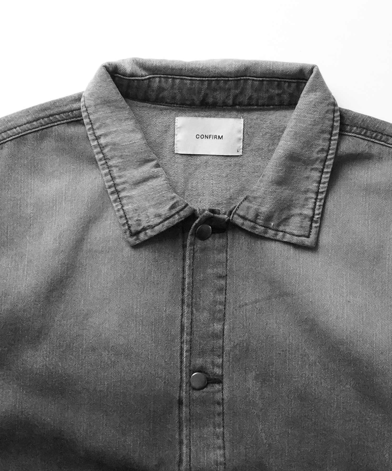 25SS【新色追加】ビッグシルエット ヴィンテージライク ケミカルウォッシュ加工 グラデーション デニムブルゾン / Gジャン デニムジャケット【Confirm】