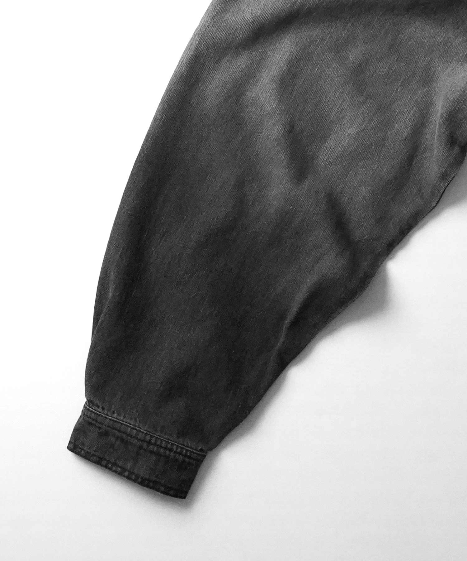 25SS【新色追加】ビッグシルエット ヴィンテージライク ケミカルウォッシュ加工 グラデーション デニムブルゾン / Gジャン デニムジャケット【Confirm】