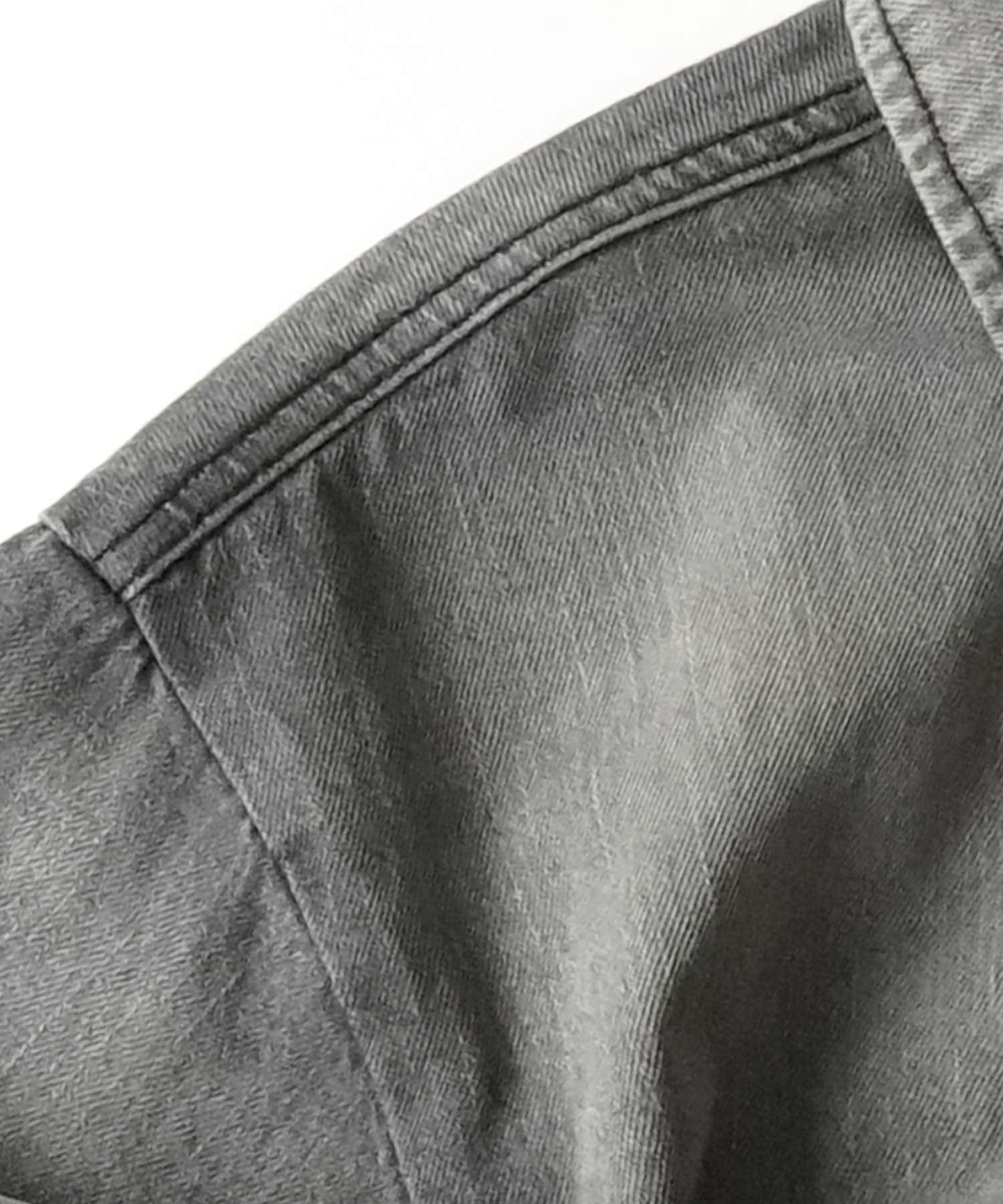 25SS【新色追加】ビッグシルエット ヴィンテージライク ケミカルウォッシュ加工 グラデーション デニムブルゾン / Gジャン デニムジャケット【Confirm】