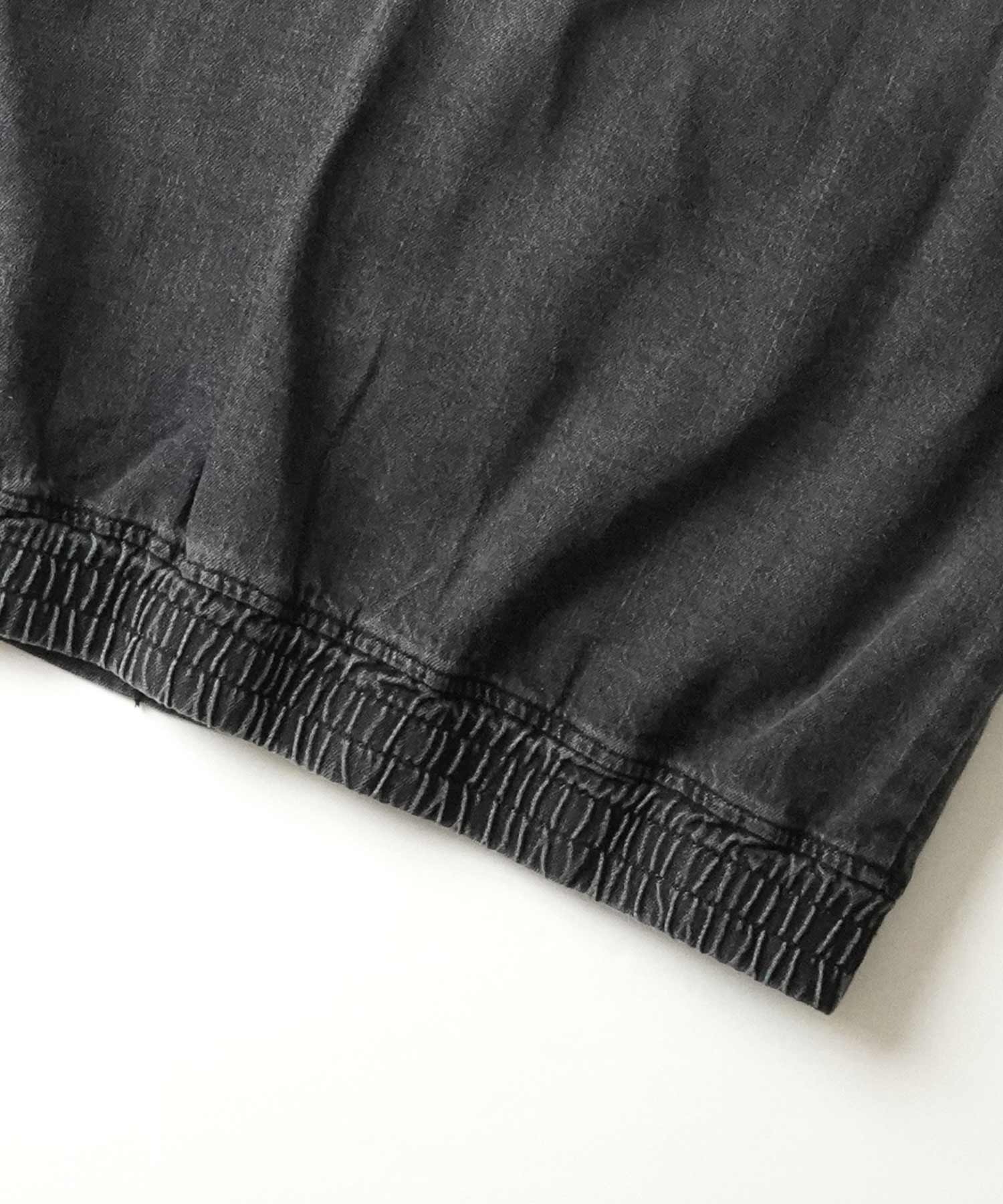 25SS【新色追加】ビッグシルエット ヴィンテージライク ケミカルウォッシュ加工 グラデーション デニムブルゾン / Gジャン デニムジャケット【Confirm】