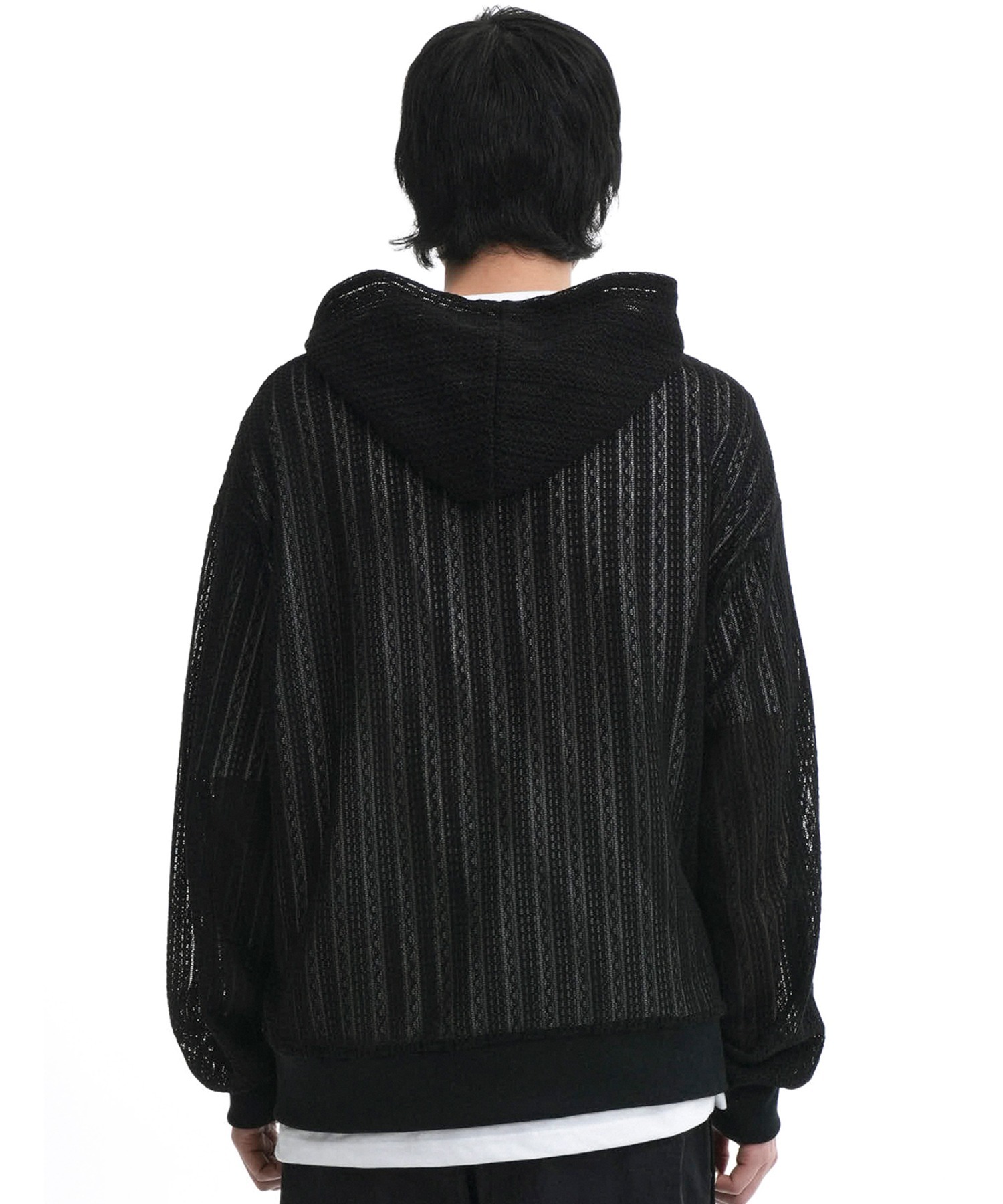 OY/オーワイ』 CROCHET HOODIE ZIP-UP/クロチェットジップアップ