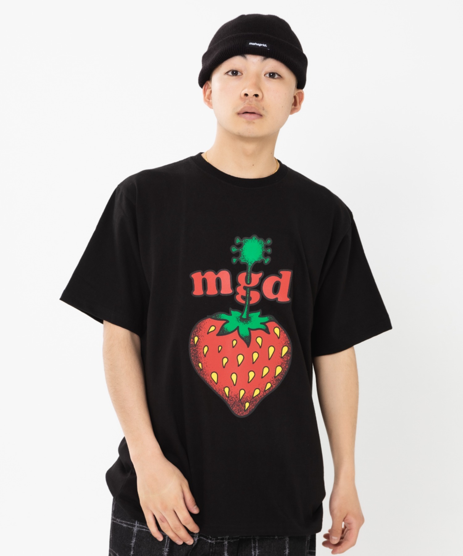 mahagrid/マハグリッド』STRAWBERRY TEE/イチゴグラフィック