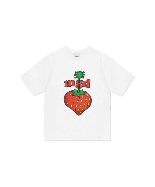 mahagrid/マハグリッド』STRAWBERRY TEE/イチゴグラフィック 半袖T