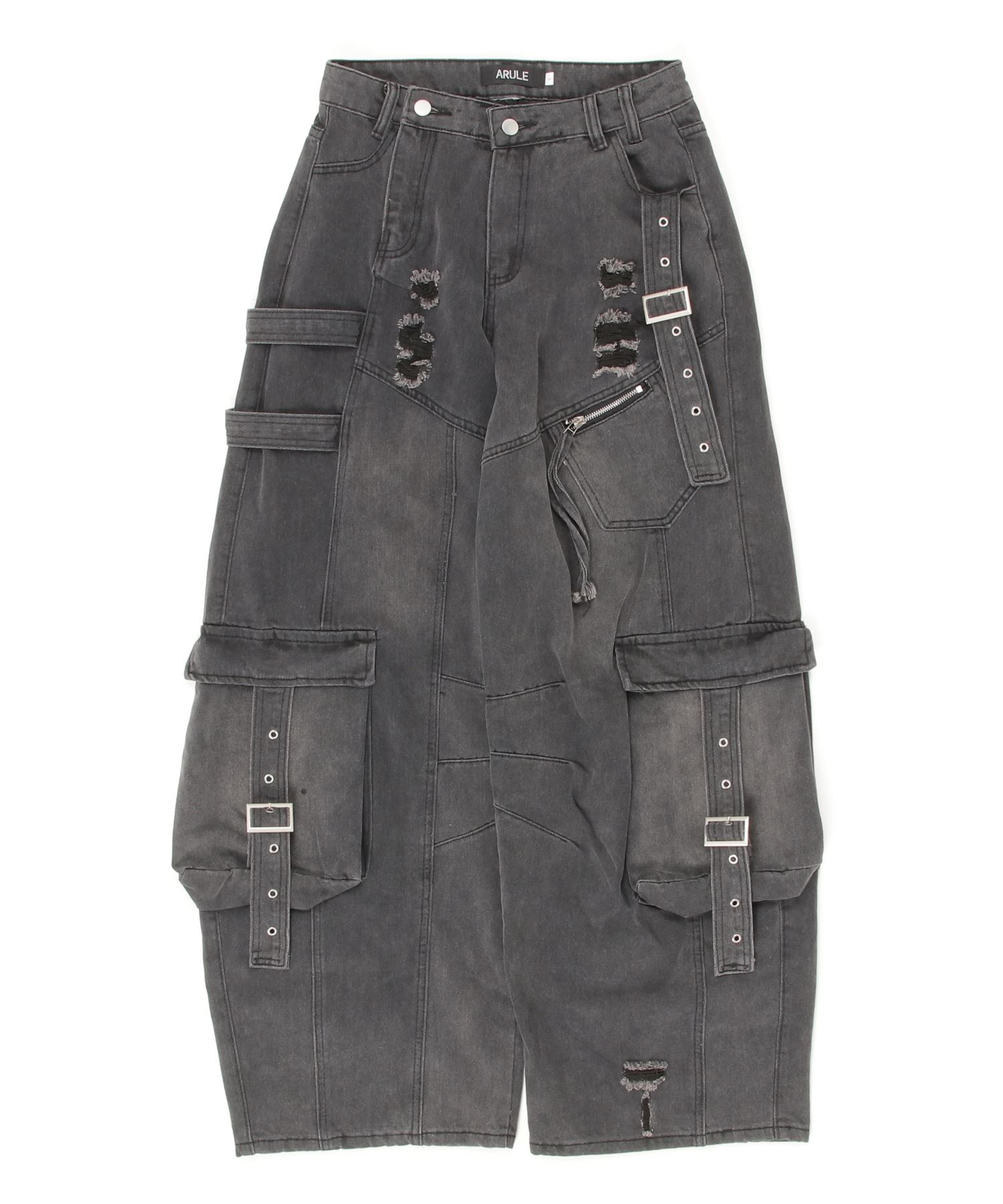 A'GEM/9 × .kom 『ARULE/アルール』 ワッシングデニムカーゴパンツ