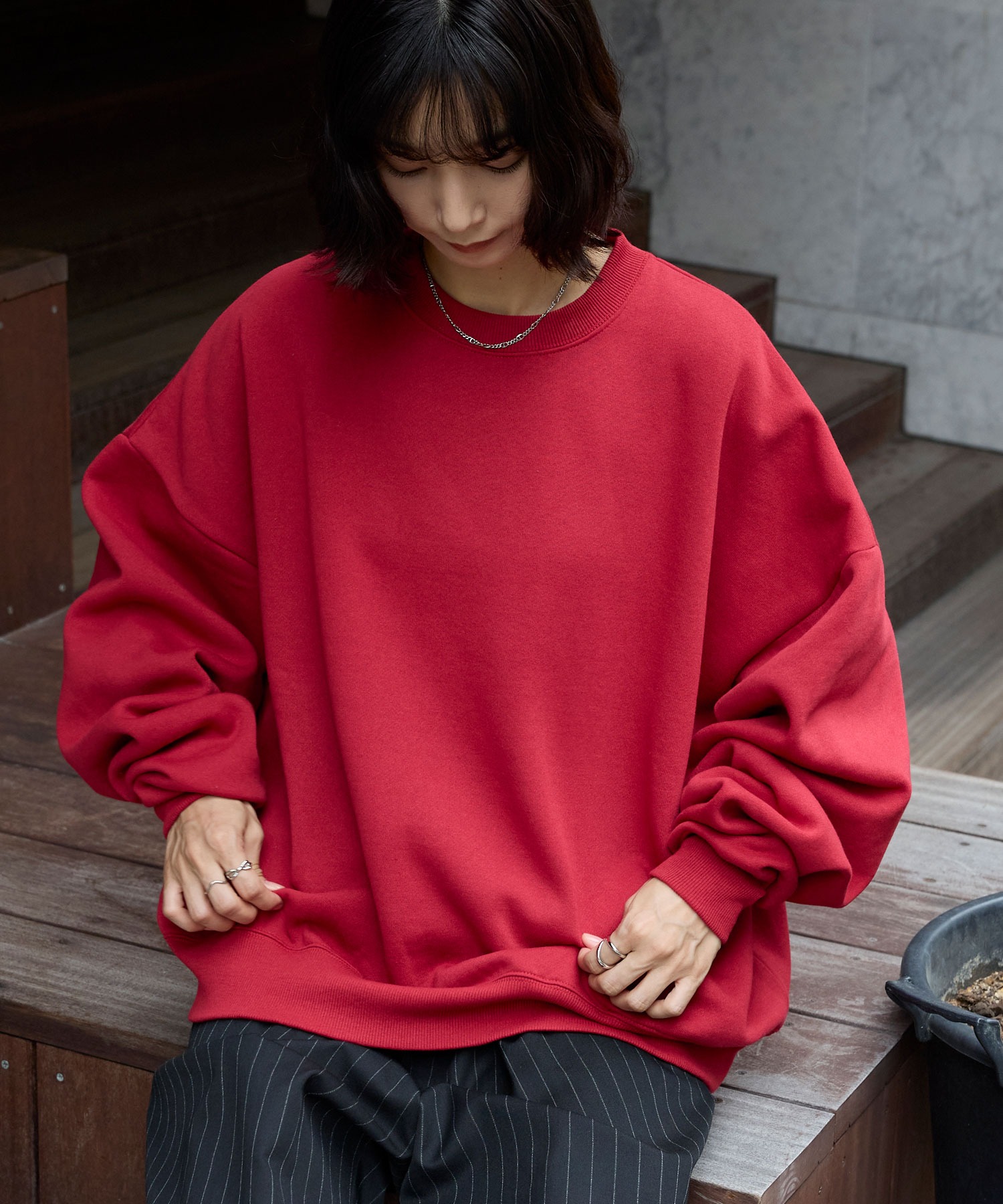 12oz ヘビーウェイト ビッグシルエット プルオーバー スウェット MONO
