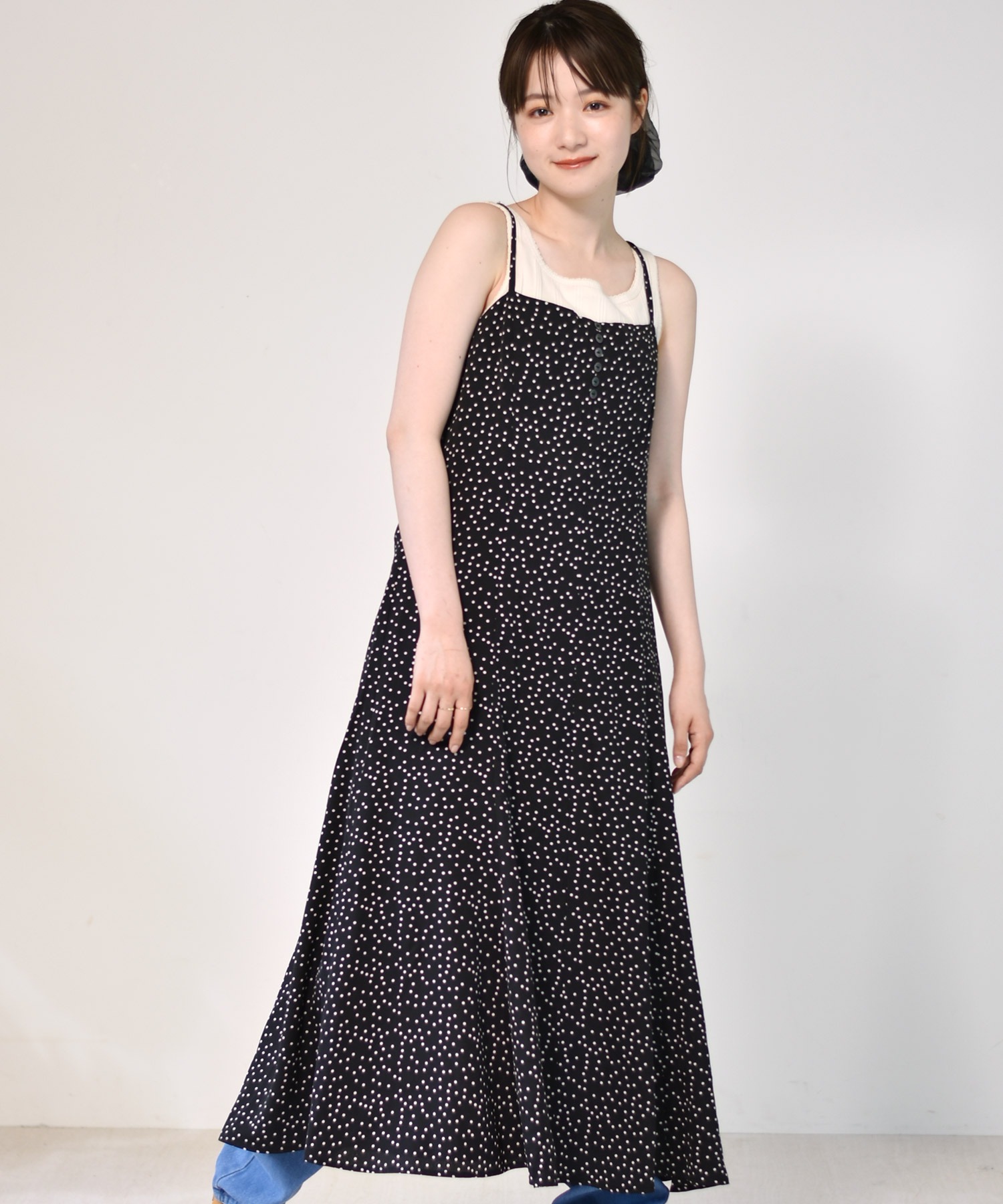 柄リボンキャミワンピース Retro Girl Retro Girl Online Store レトロガールオンラインストア