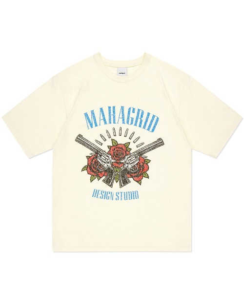 mahagrid/マハグリッド』FLOWER PISTOL TEE/フラワーピストル