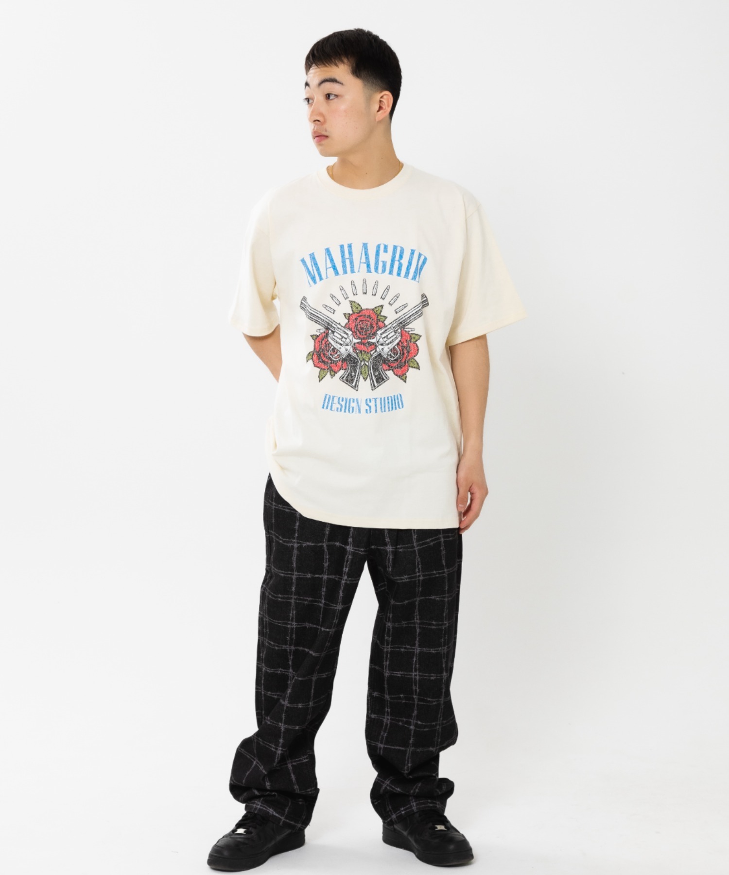 【mahagrid】23SS★ FLOWER PISTOL TEE mahagrid】23SS☆ FLOWER PISTOL TEE (mahagrid/Tシャツ