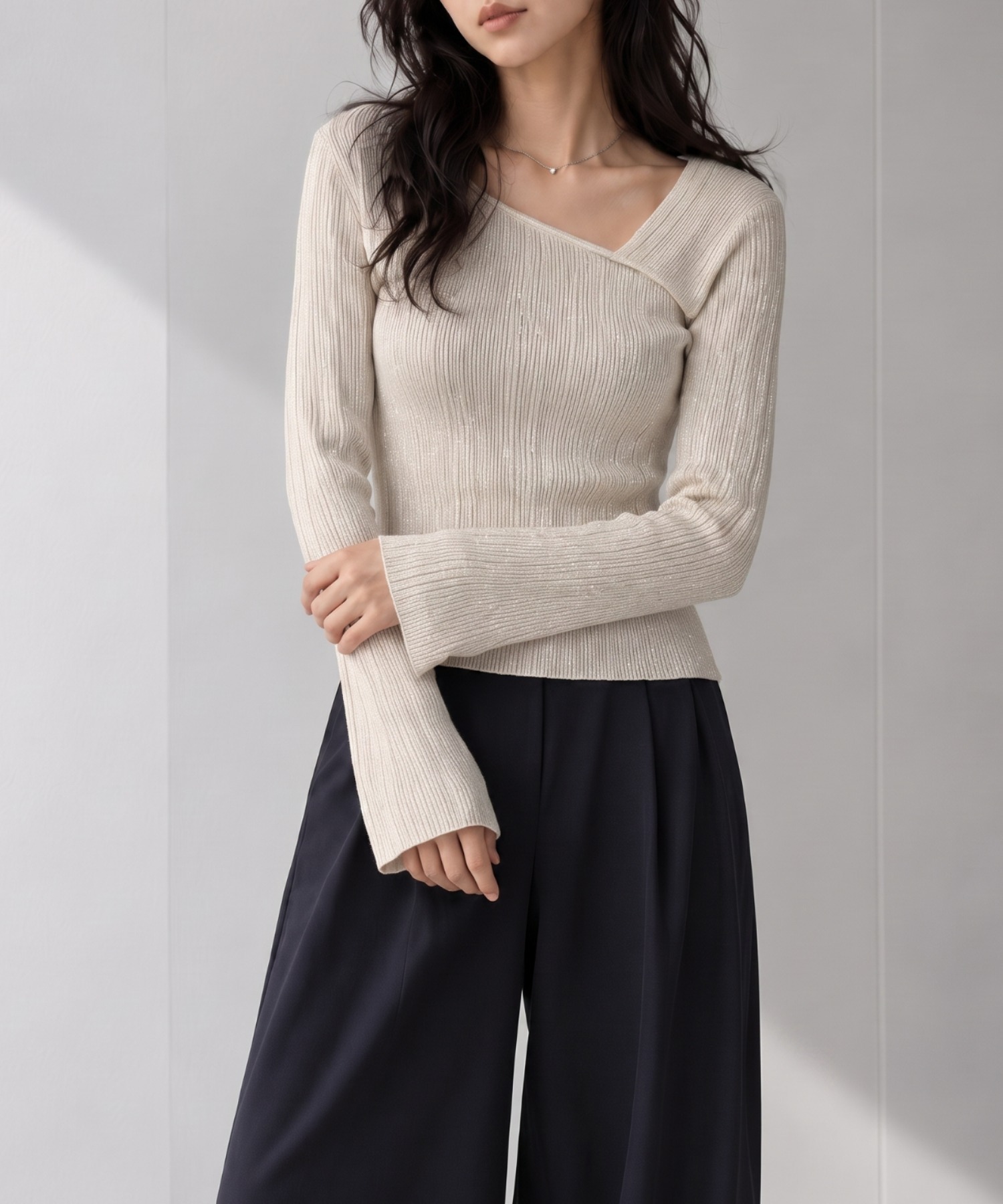 モデル身長：158cm
着用サイズ：FREE