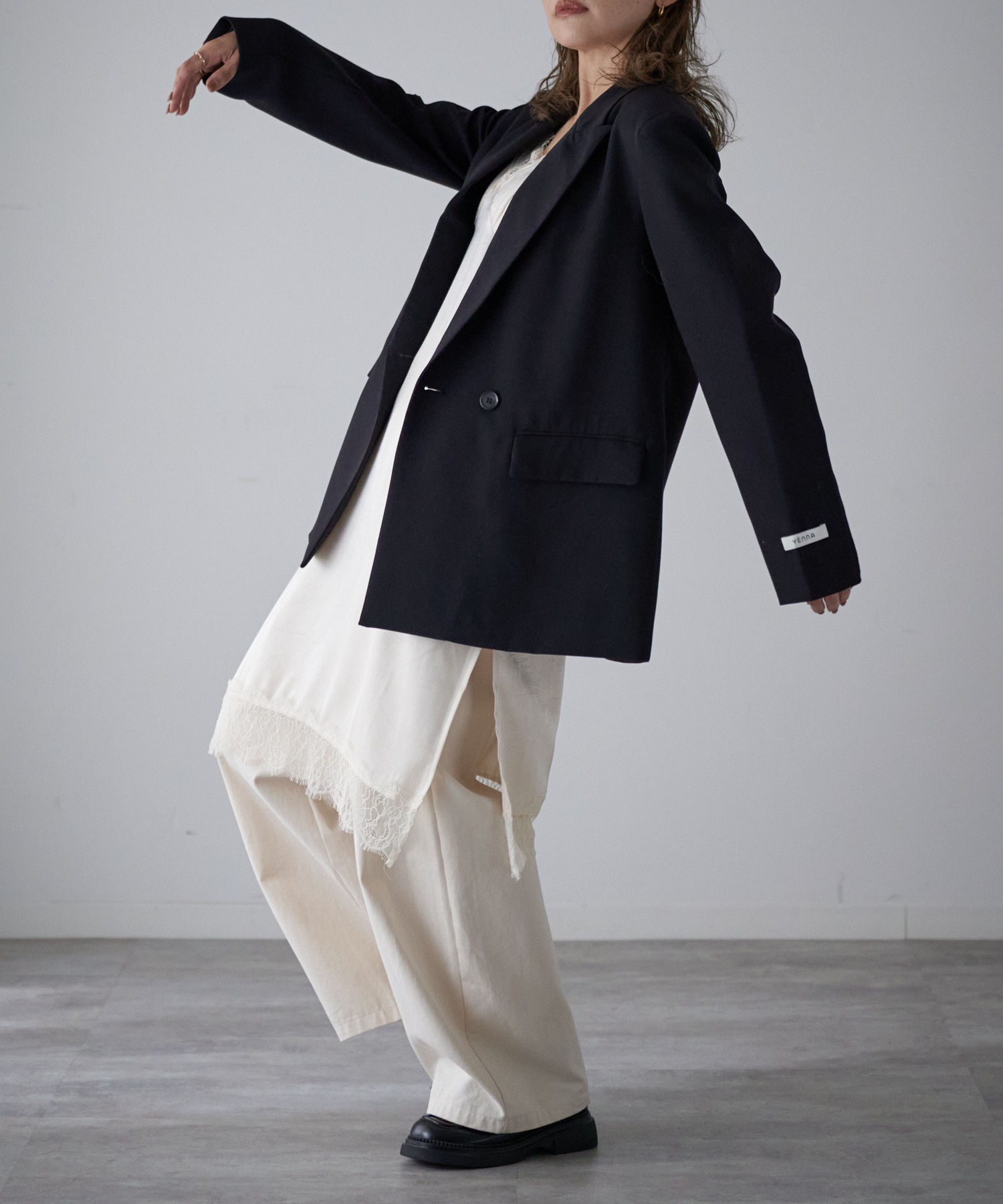 model：163cm. 着用サイズ：FREE