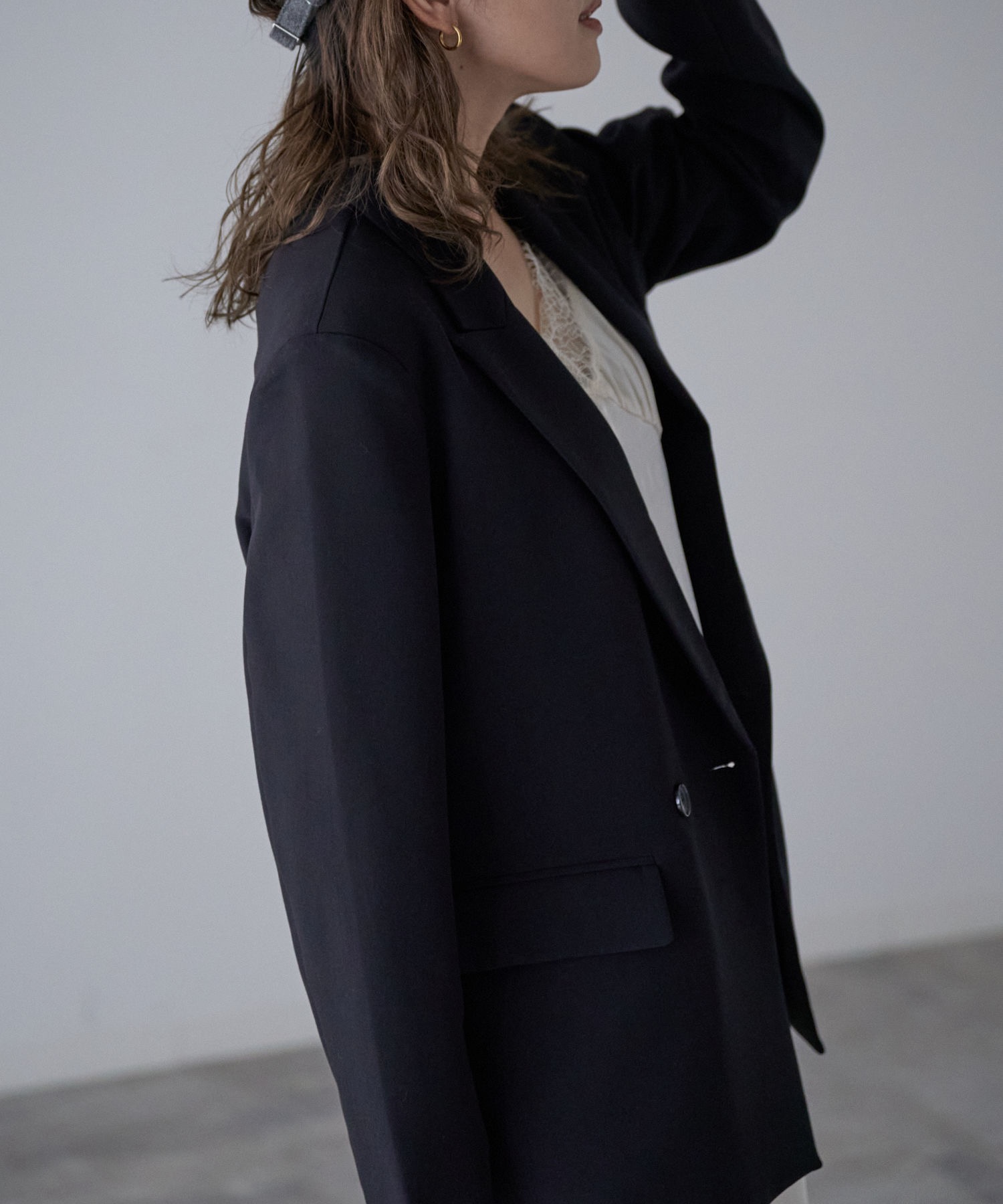 model：163cm. 着用サイズ：FREE