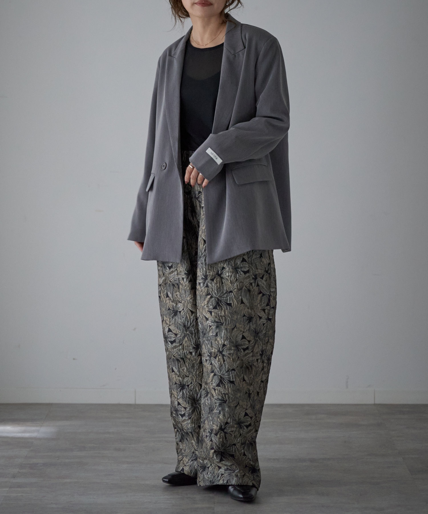 model：163cm. 着用サイズ：FREE