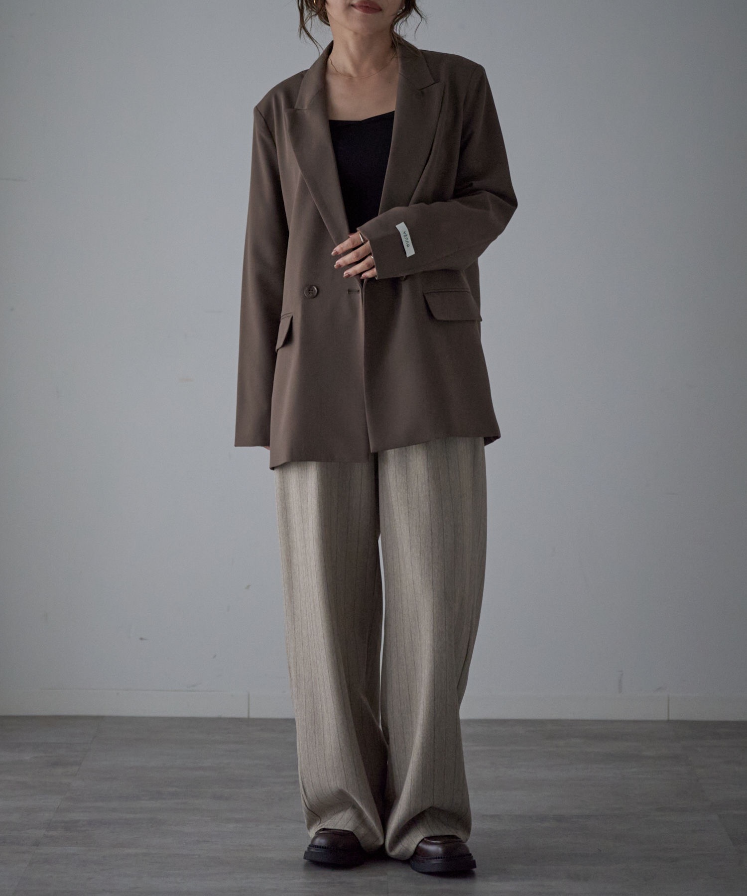 model：163cm. 着用サイズ：FREE