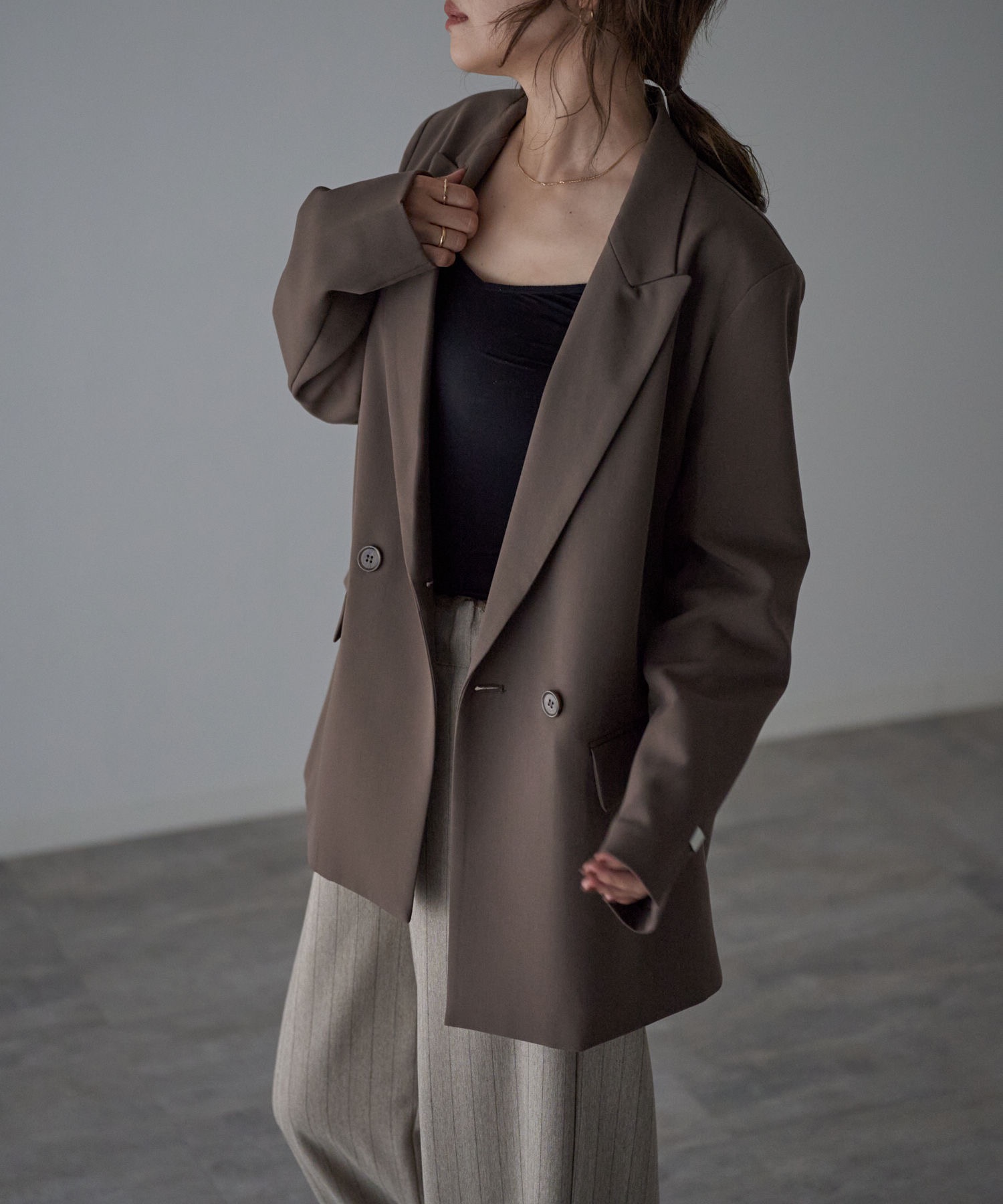 model：163cm. 着用サイズ：FREE