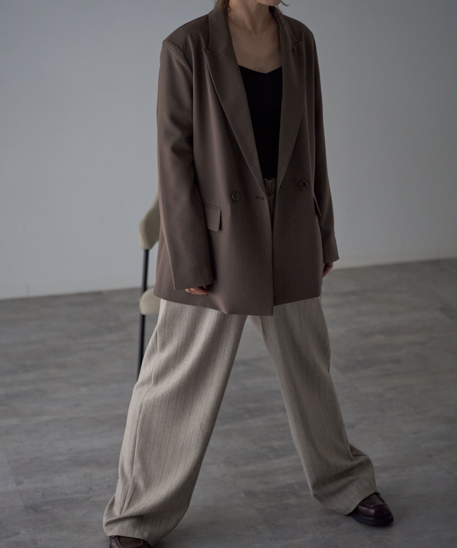 model：163cm. 着用サイズ：FREE