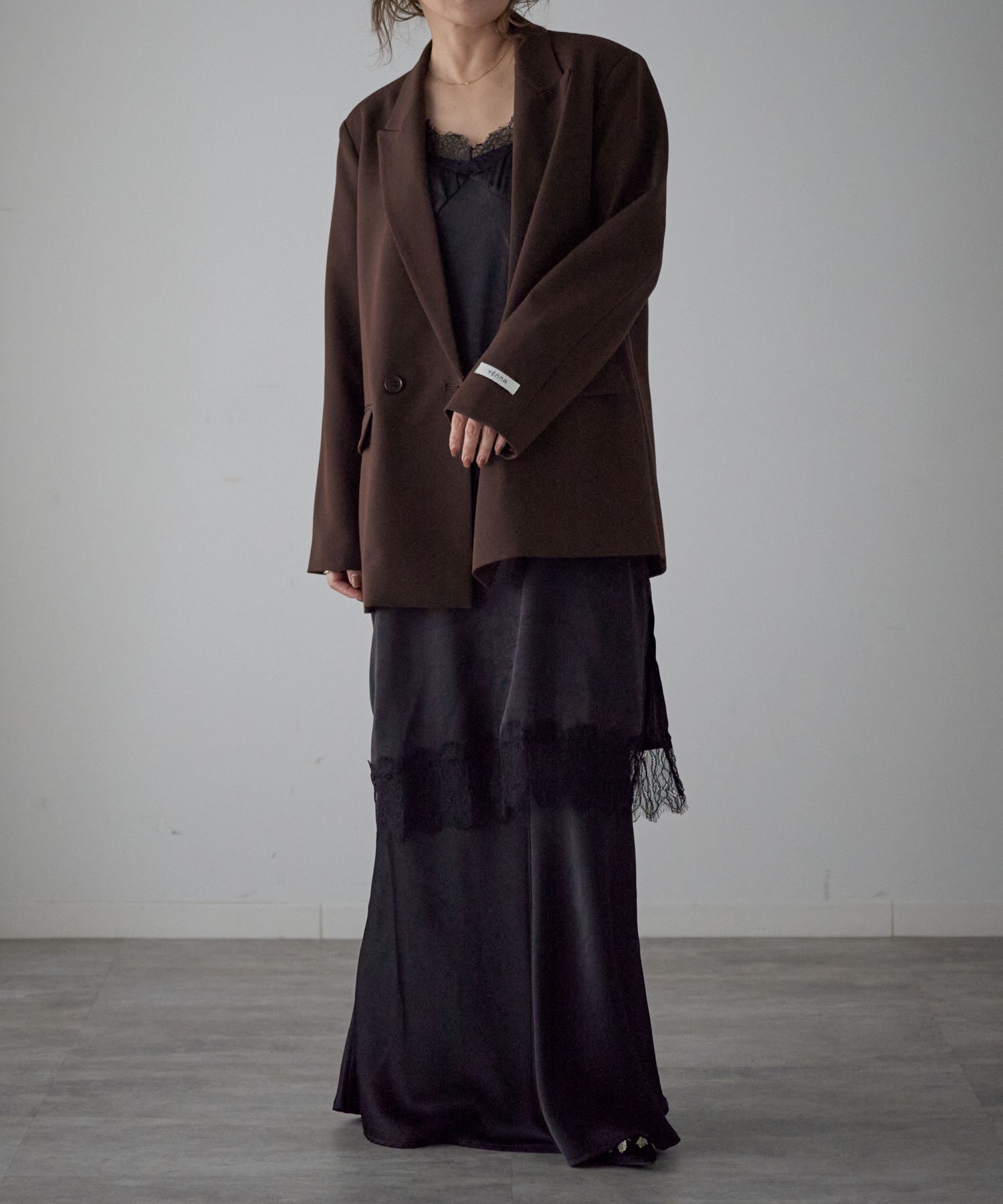 model：163cm. 着用サイズ：FREE