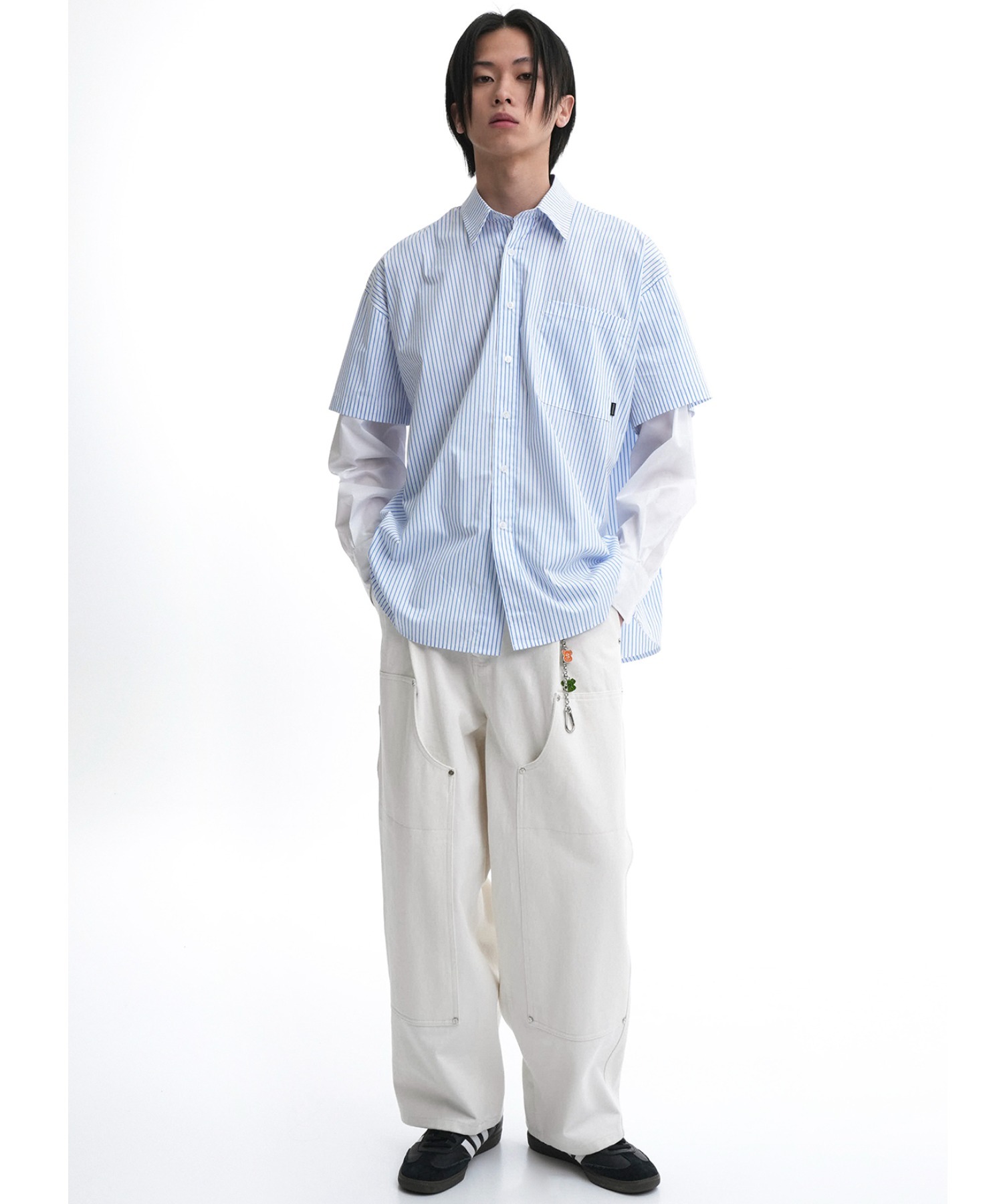 OY/オーワイ』 LAYERED STRIPE SHIRTS/レイヤードストライプシャツ  OY│A'GEM/9×.KOM【公式】｜韓国・ストリートブランド通販サイト エージェムナイン ドットケーオーエム