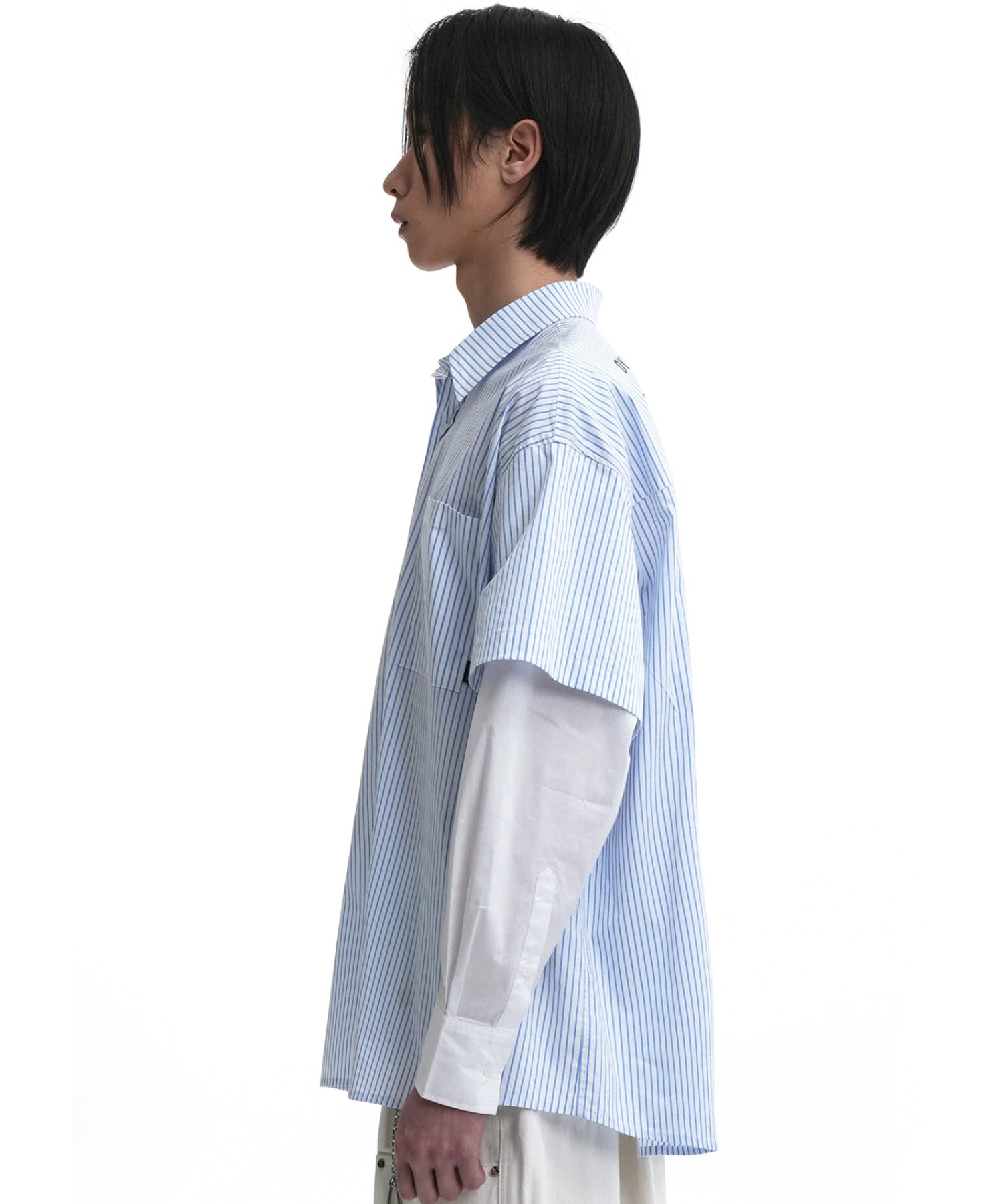 美品 EVERYDAY I LIKE. ストライプシャツ ワイヤー