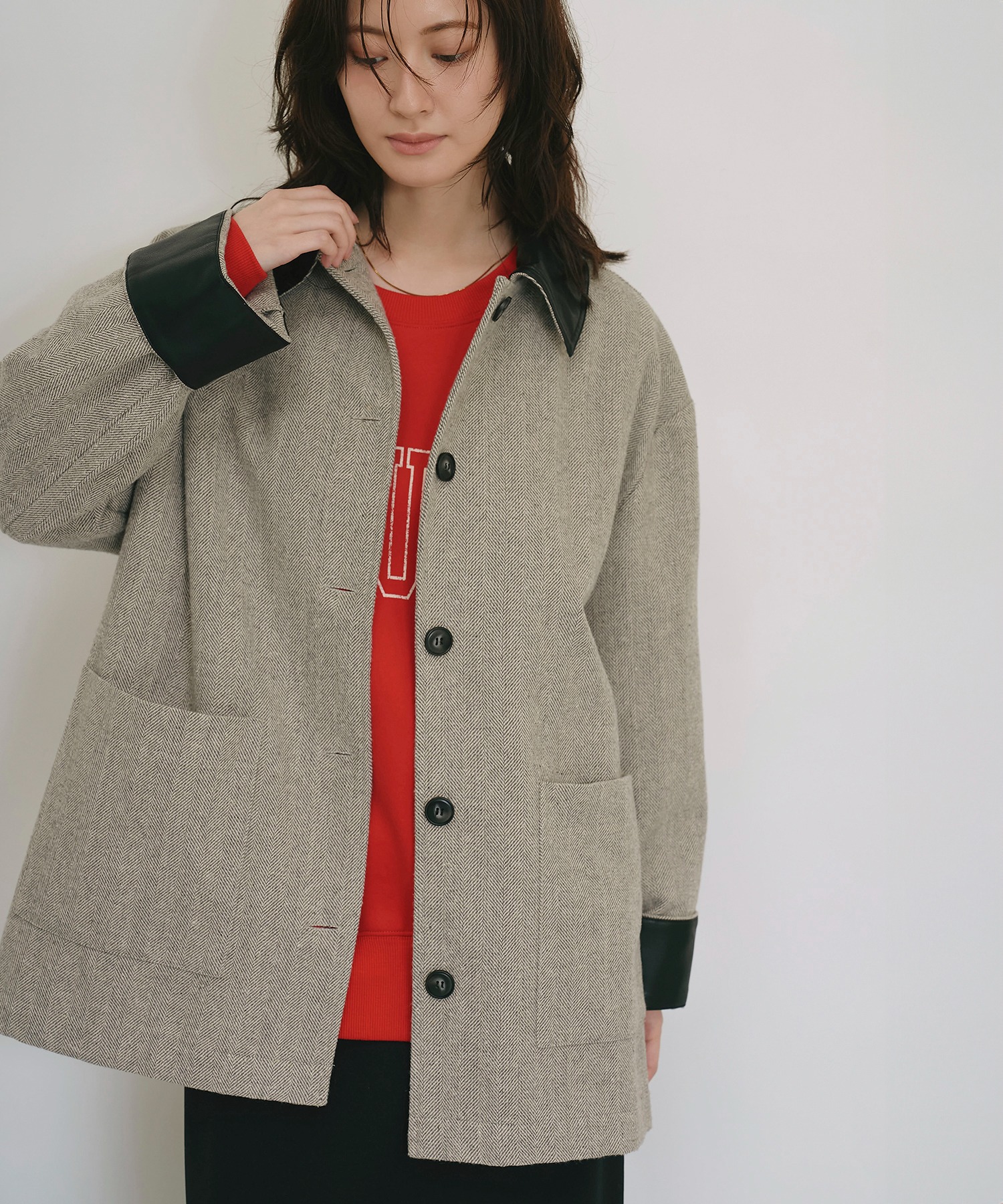 model：H166　着用サイズ：F