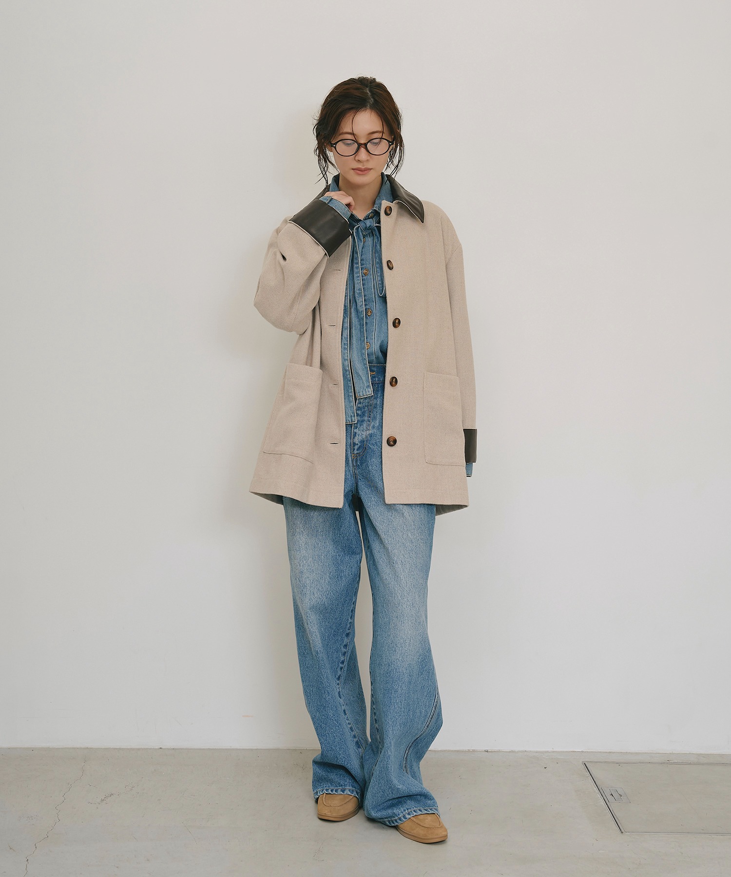 model：H166　着用サイズ：F