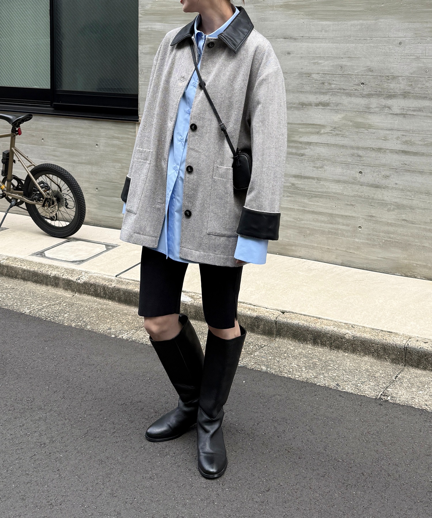 model：H166　着用サイズ：F