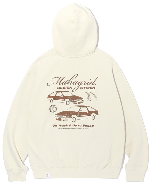 mahagrid/マハグリッド』TOURING CAR HOODIE/チューニングカー プル