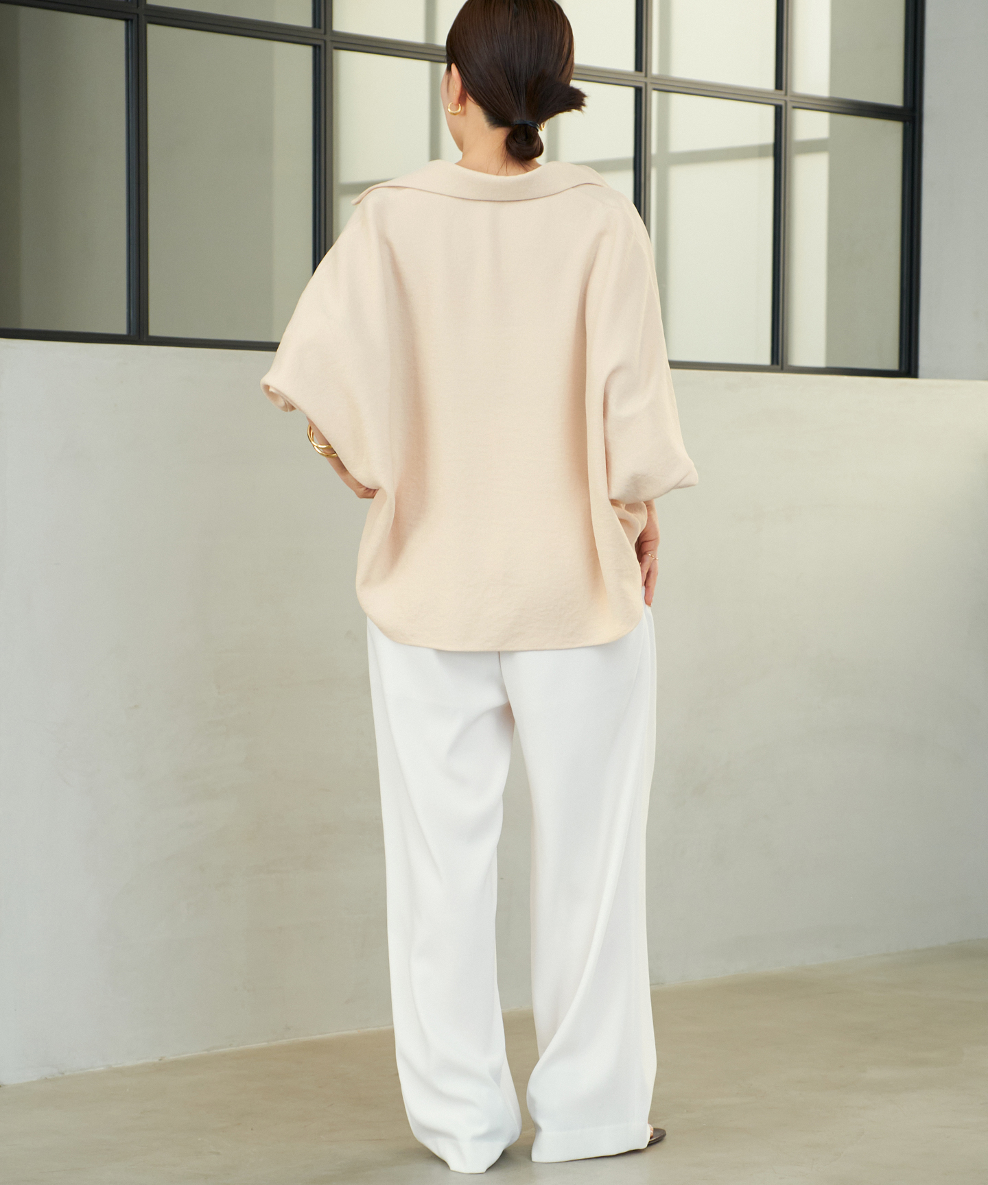 Georgette Tuck パンツ