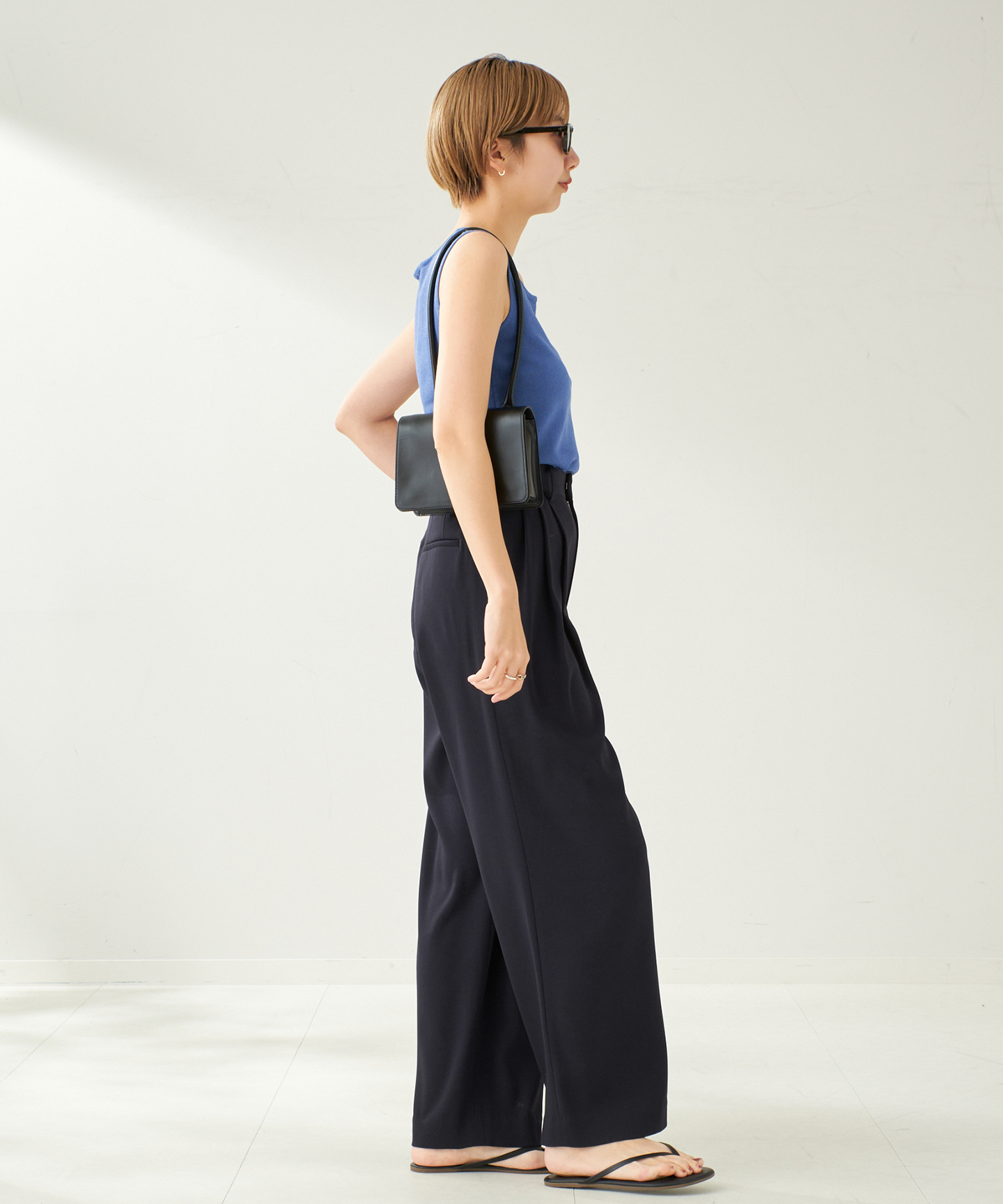 Georgette Tuck パンツ