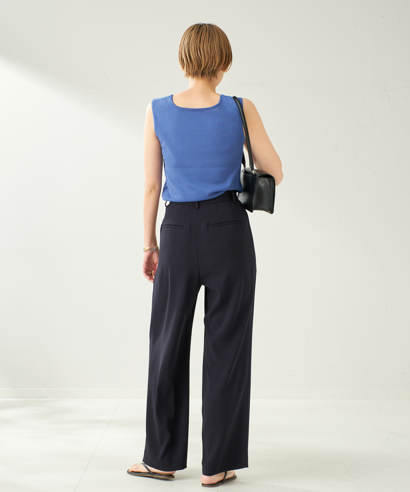 Georgette Tuck パンツ