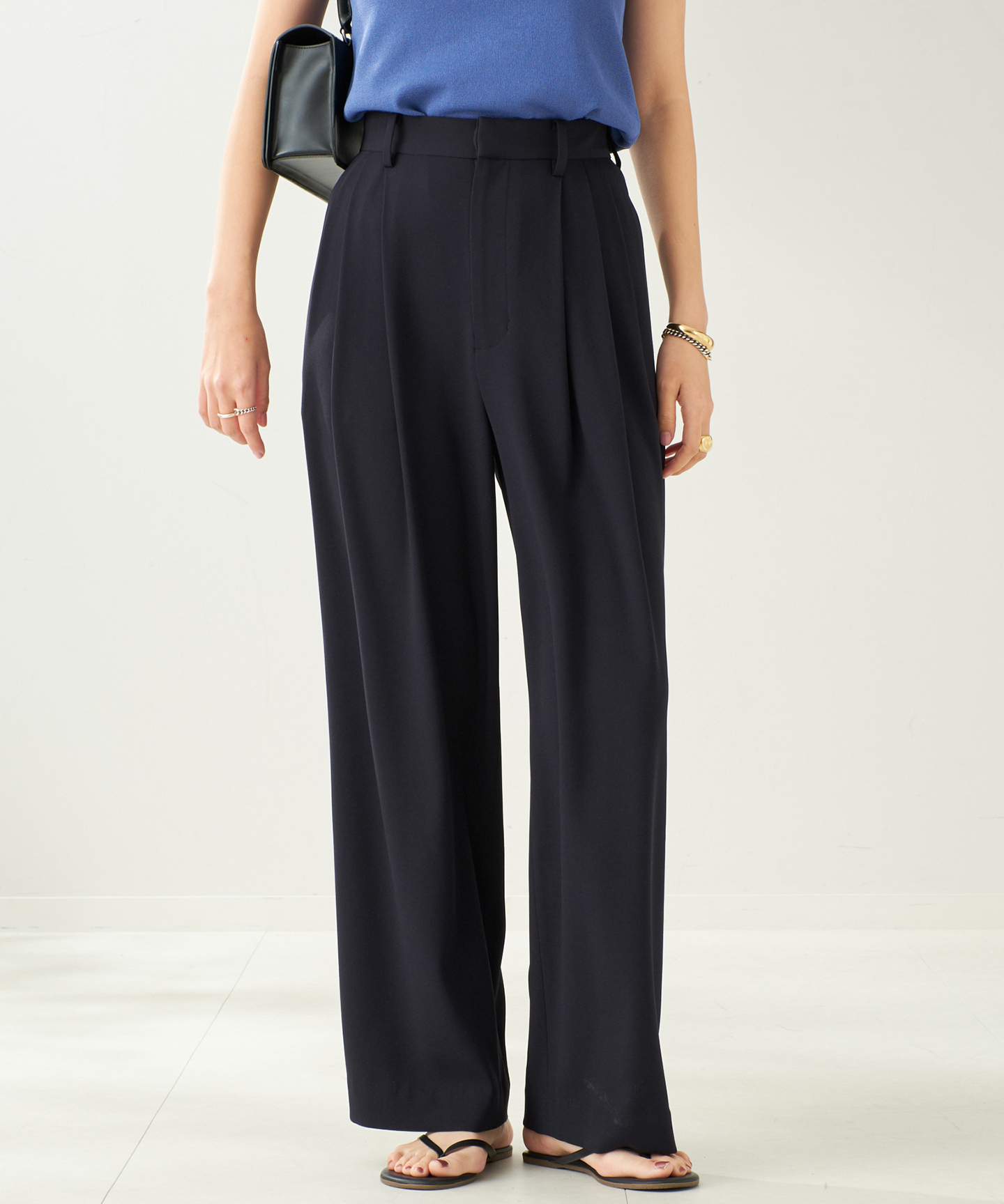 Georgette Tuck パンツ