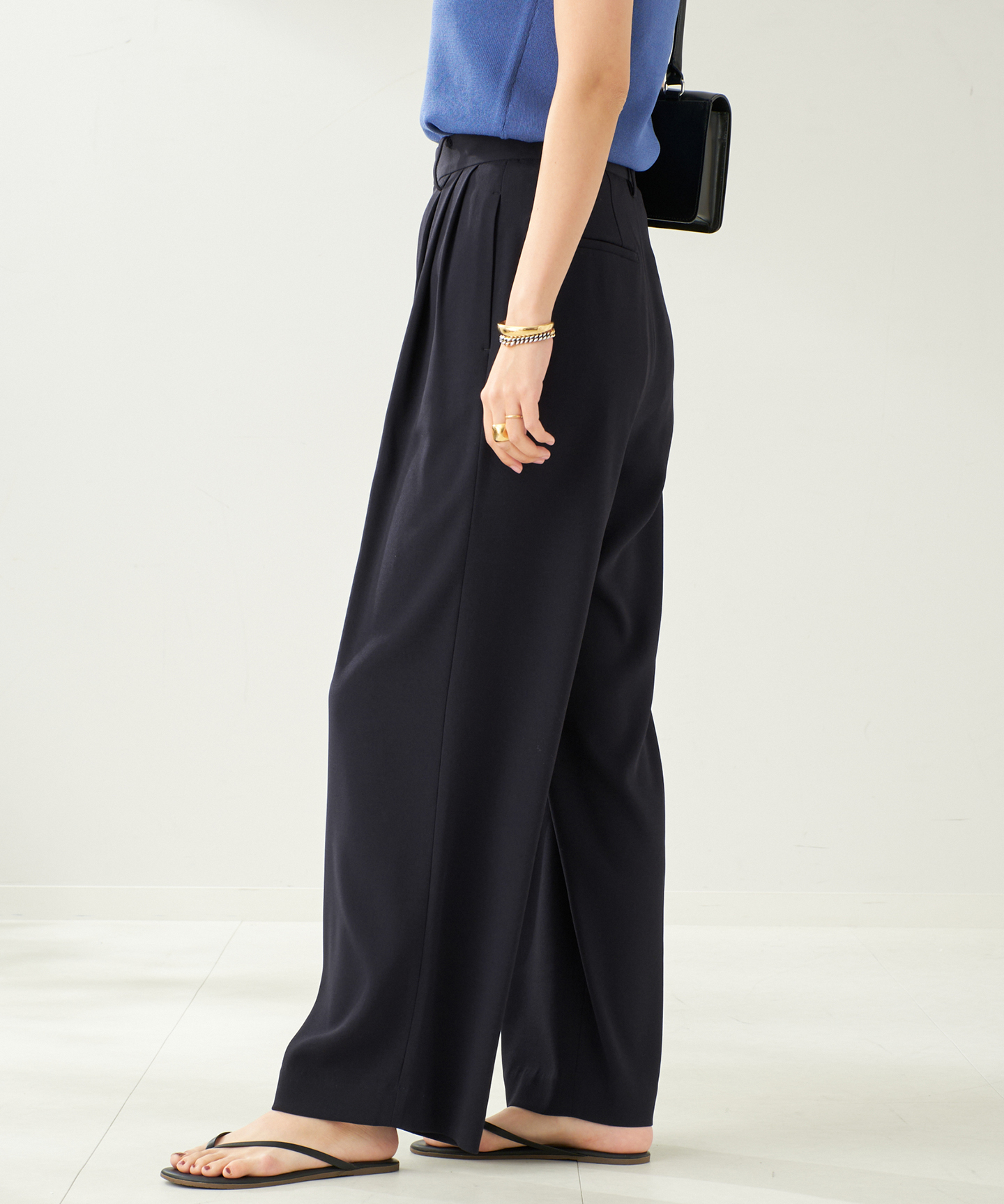 Georgette Tuck パンツ