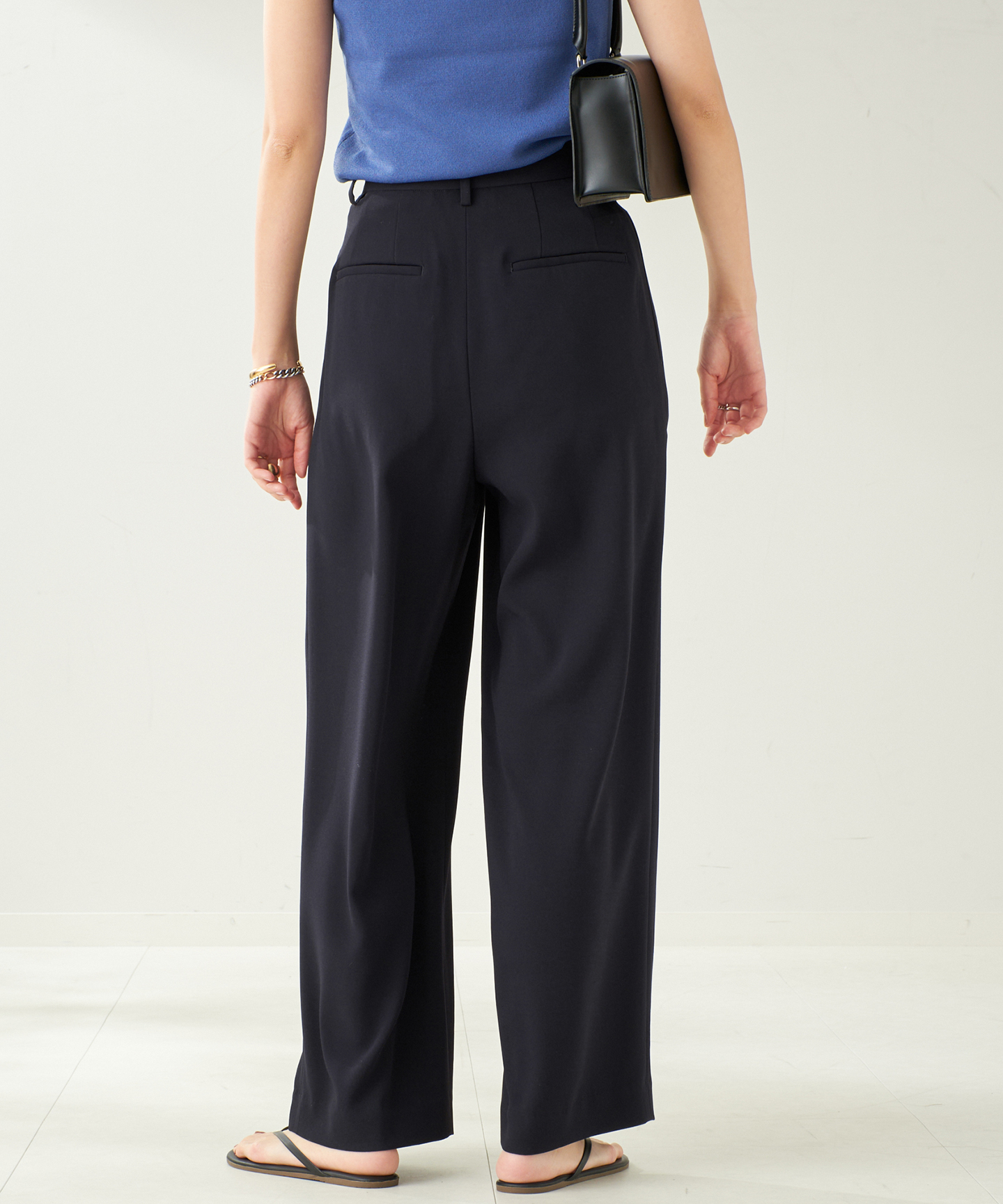 Georgette Tuck パンツ