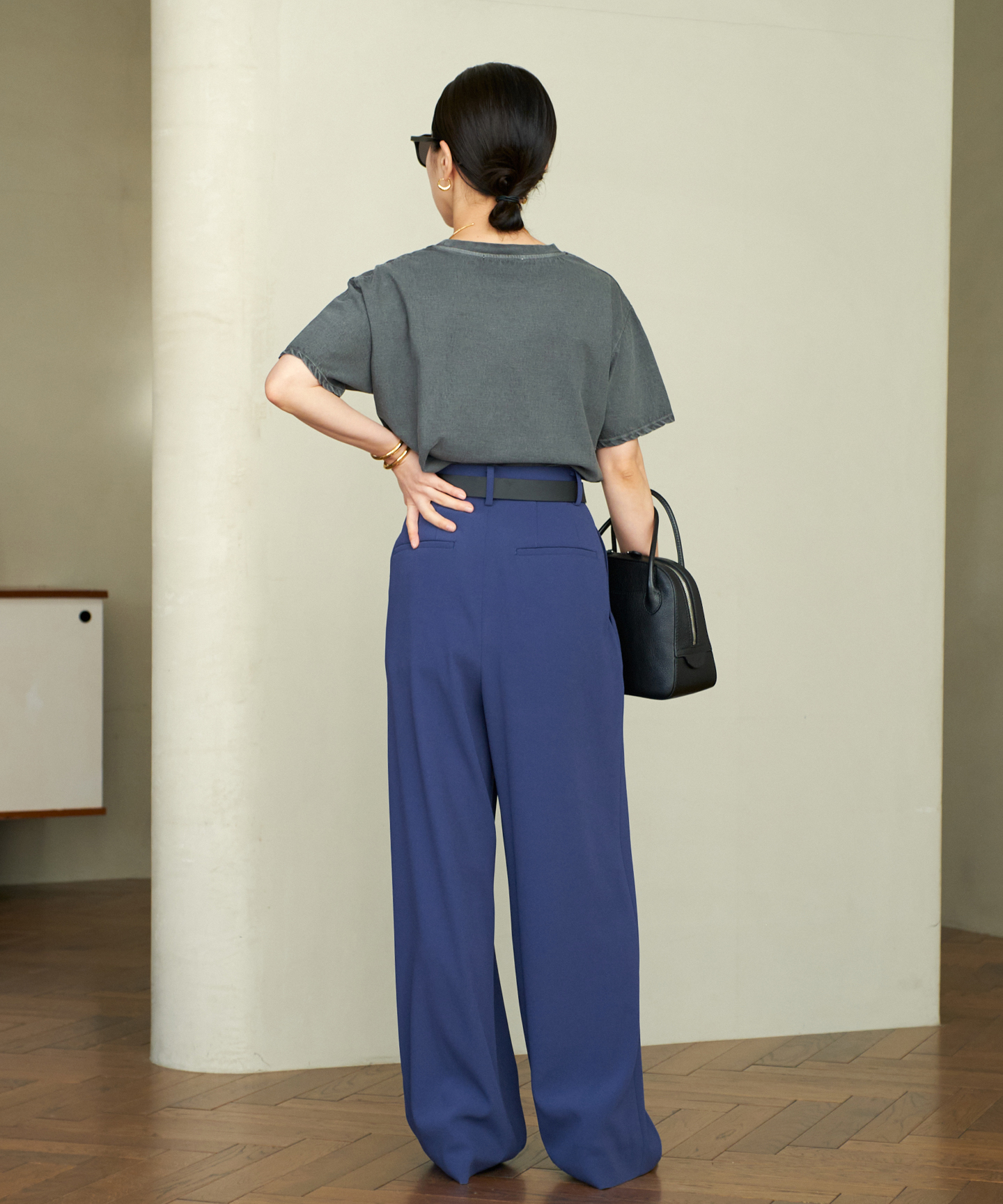 Georgette Tuck パンツ