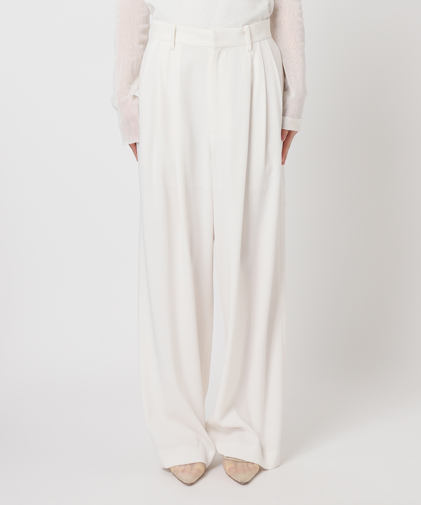 Georgette Tuck パンツ