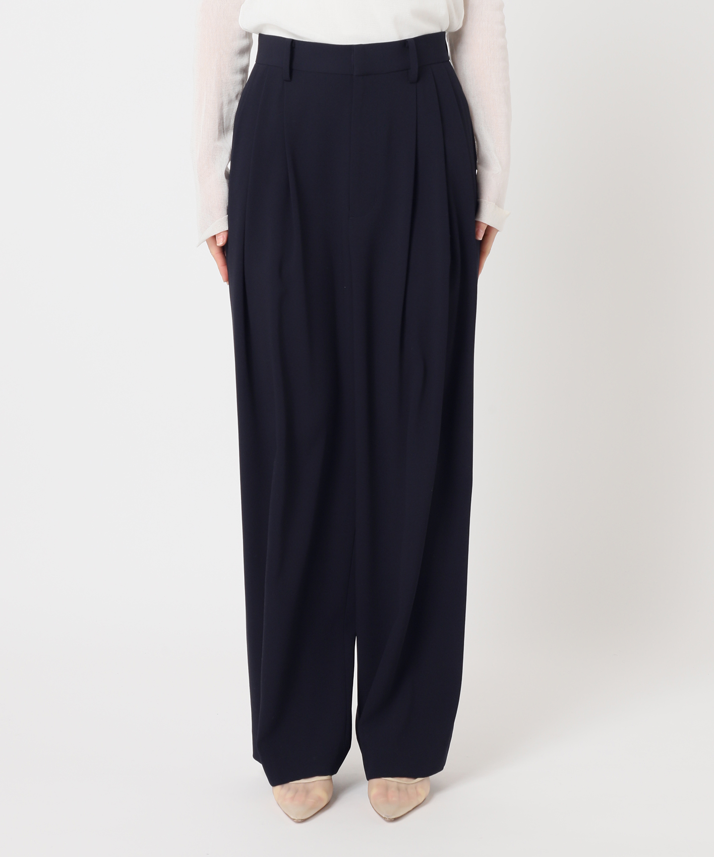 Georgette Tuck パンツ