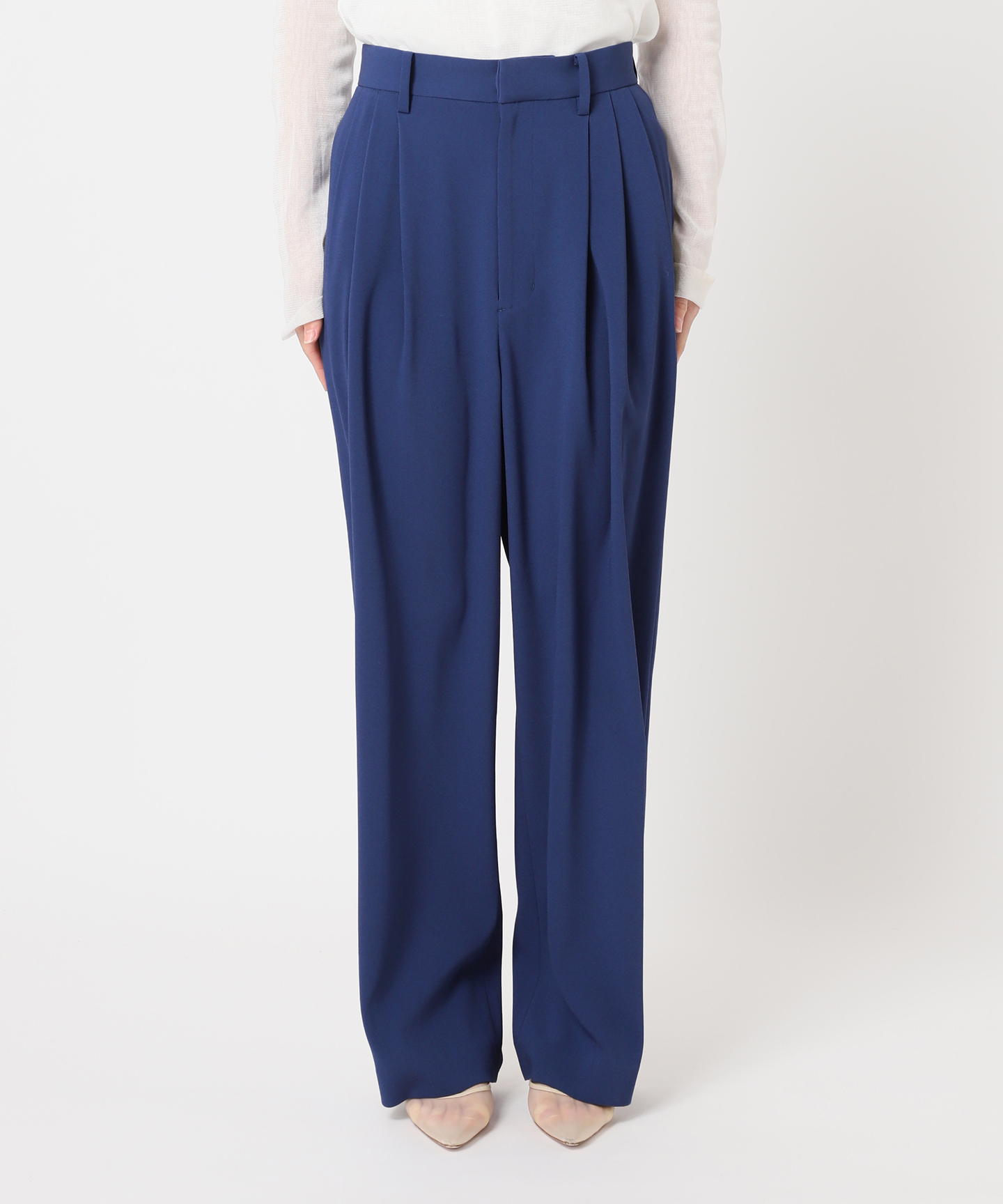 Georgette Tuck パンツ