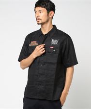 FERGADELIC METAL プリント 半袖ワークシャツ