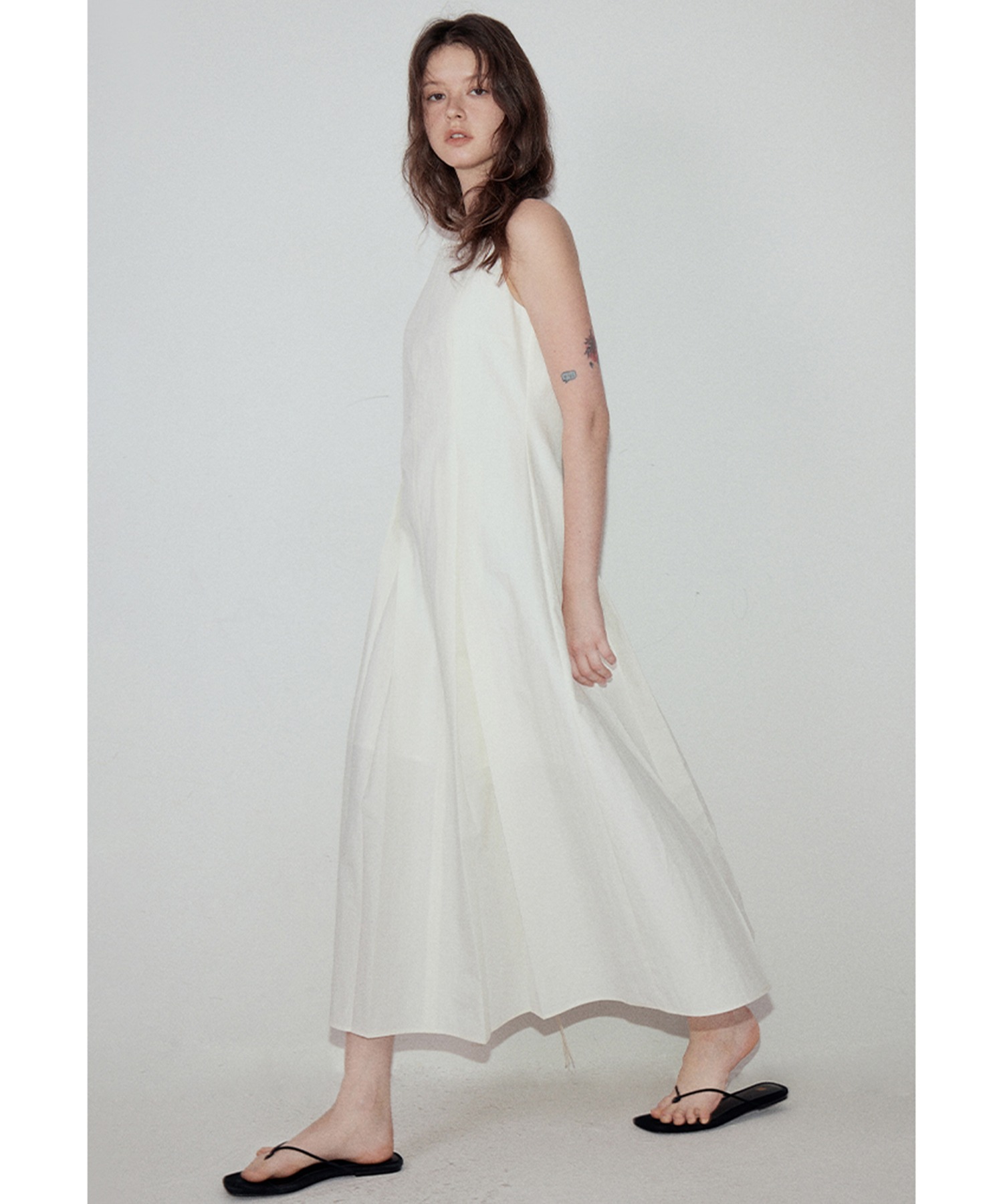 スクエアネック ロングキャミワンピース FX25L030【Fano Studios