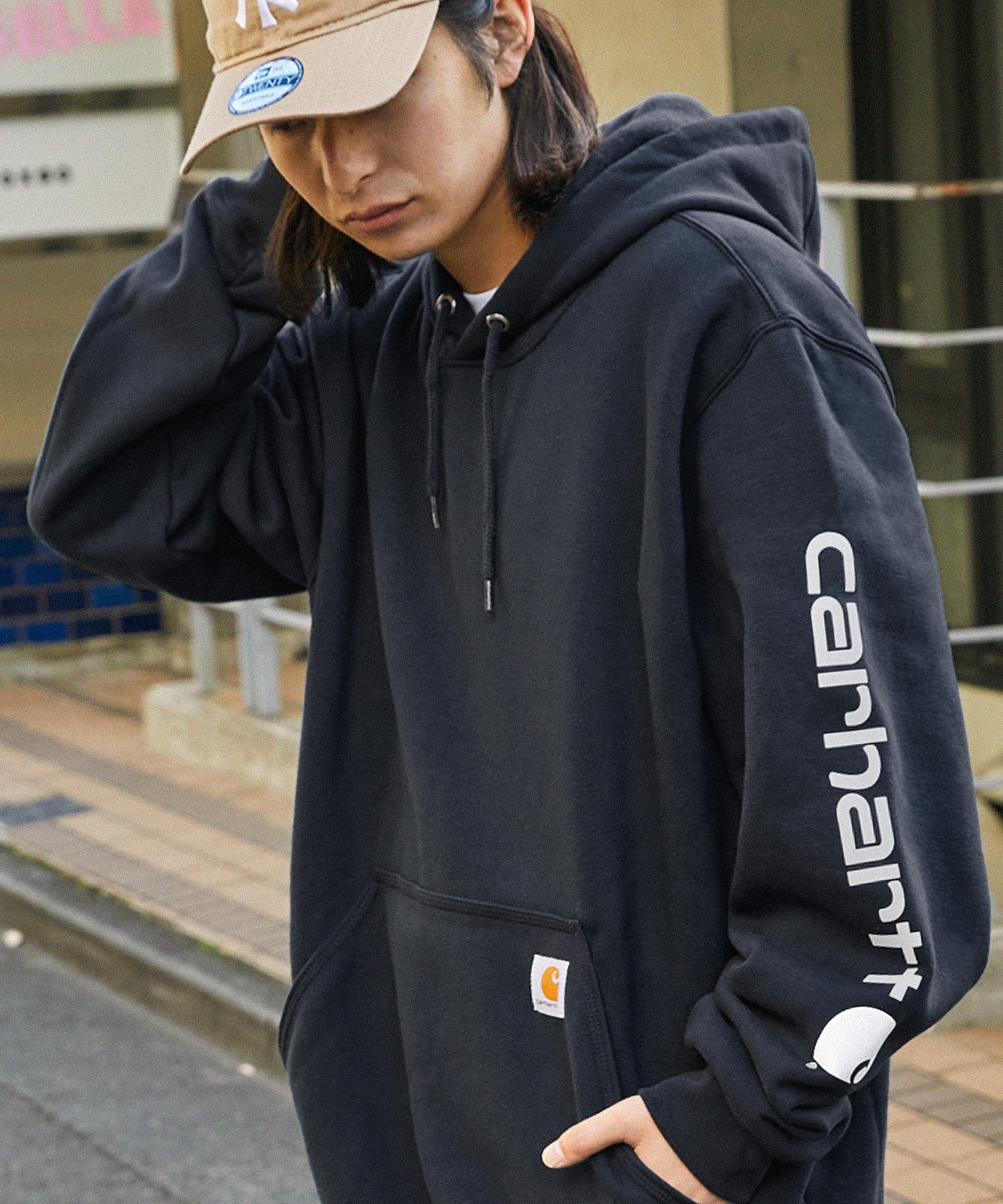 ボタニカルキャンドル バラ かすみ草 【Carhartt】 裏起毛 ワン