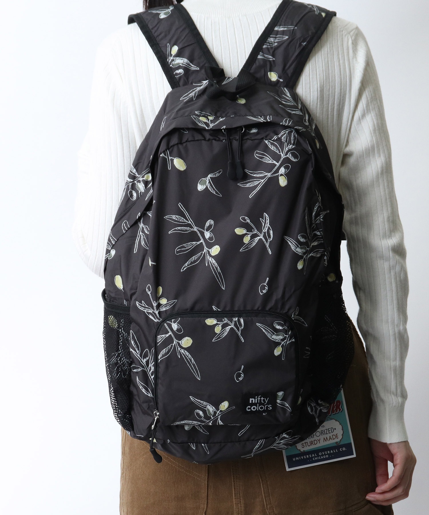 Nifty Colors ニフティーカラーズ Rain Pocketable Backpack Salle De Bal Salle De Bal The Barefoot Online サルデバル ザベアフット オンライン