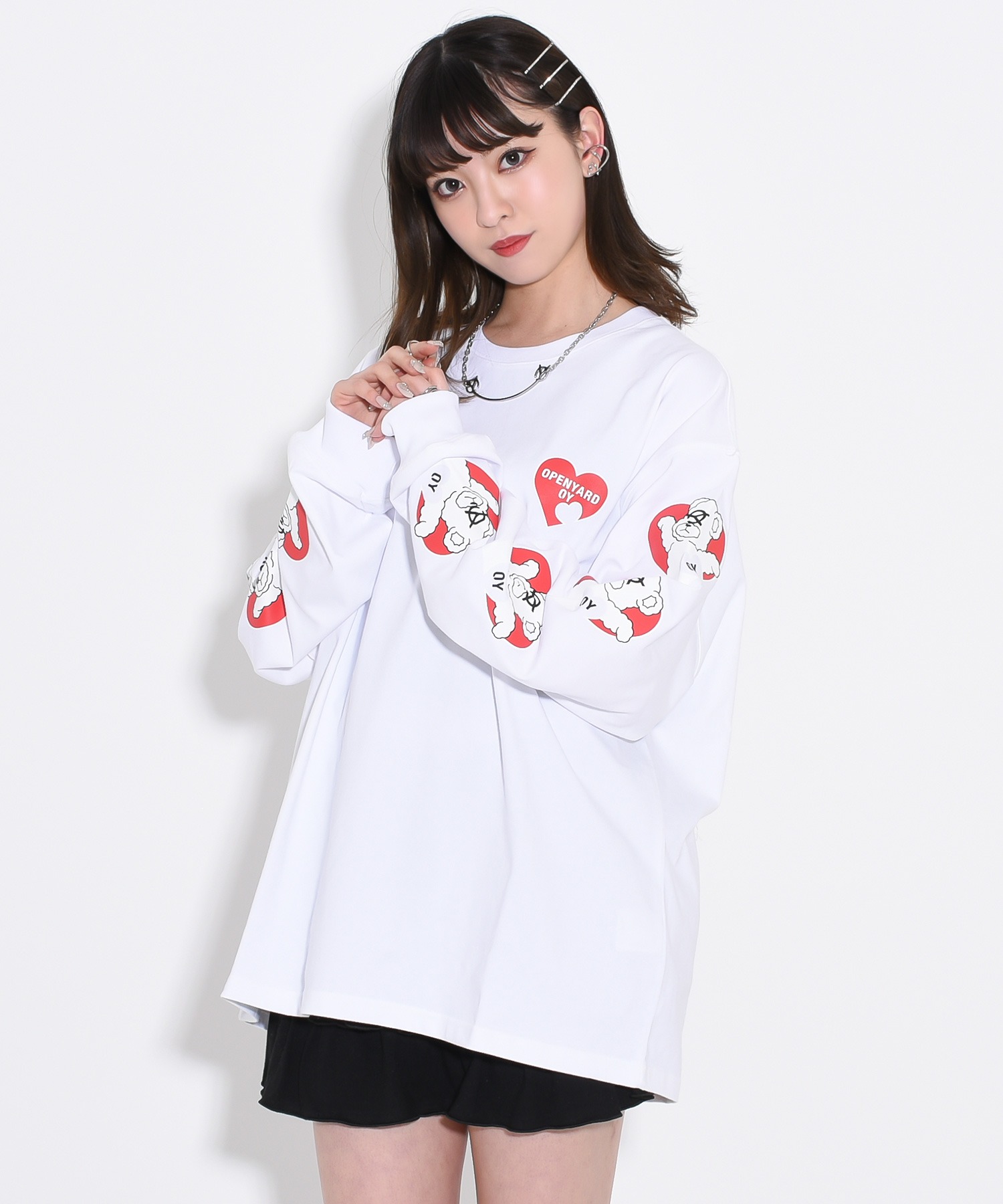 OY/オーワイ』 HEART ODOLLY LONG SLEEVE/ハートオードリー長袖Tシャツ OY│A'GEM/9×.KOM【公式】｜韓国・ストリートブランド通販サイト  エージェムナイン ドットケーオーエム