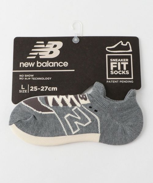 ＜coen コーエン＞ メンズ New Balance(ニューバランス)スニーカーモチーフソックス 靴下 グレー