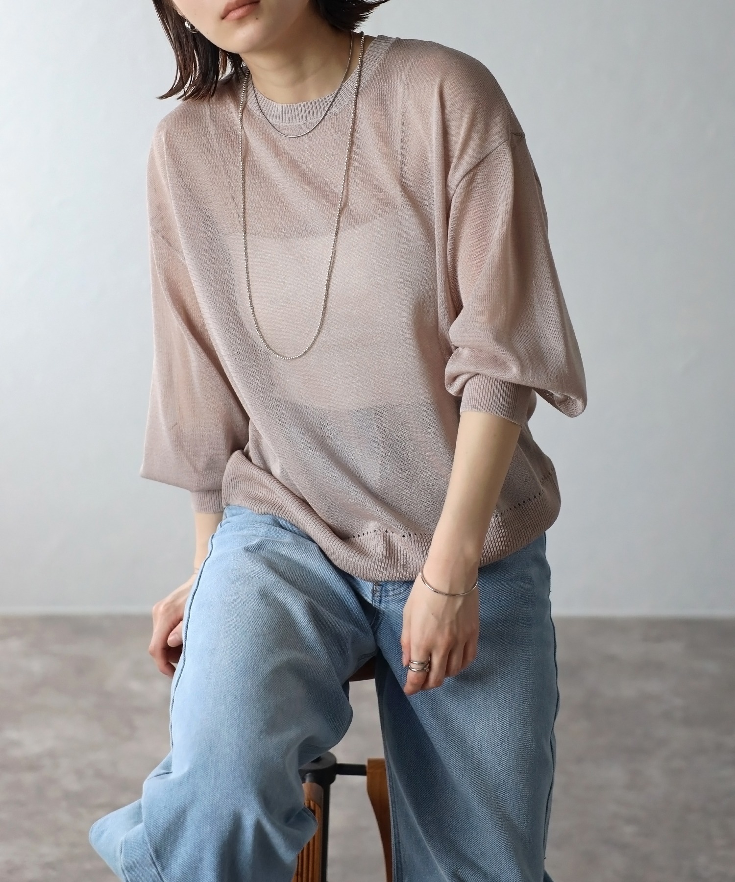 model：H163 着用サイズ：FREE