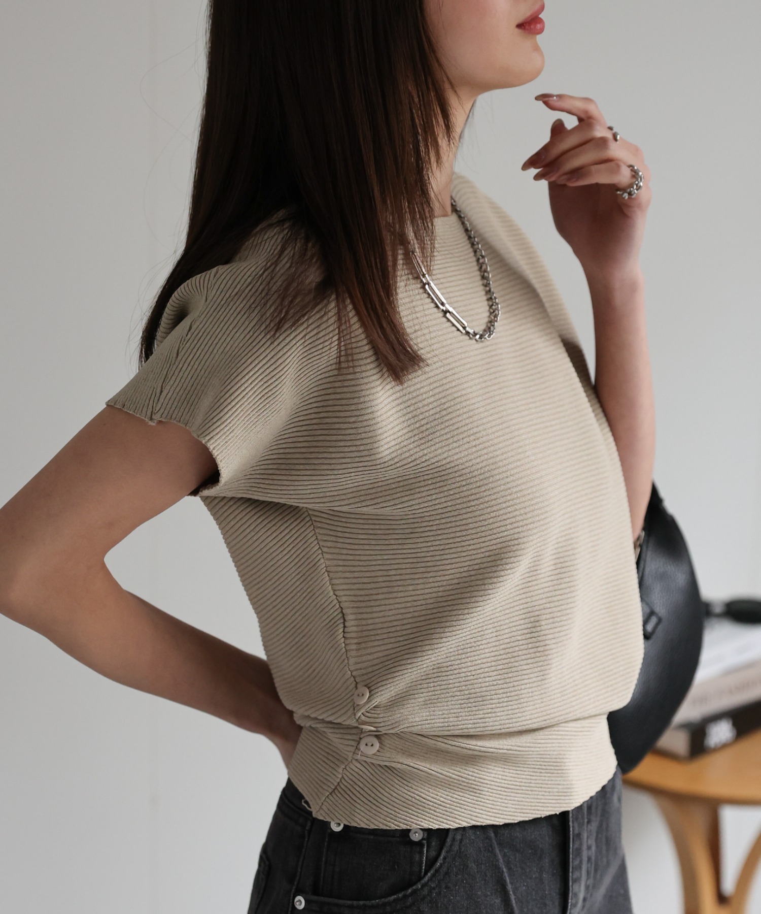 model：162㎝着用サイズ：F