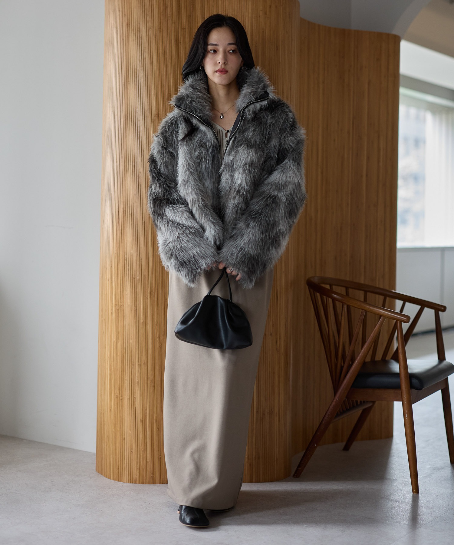 model：161cm
着用サイズ：FREE