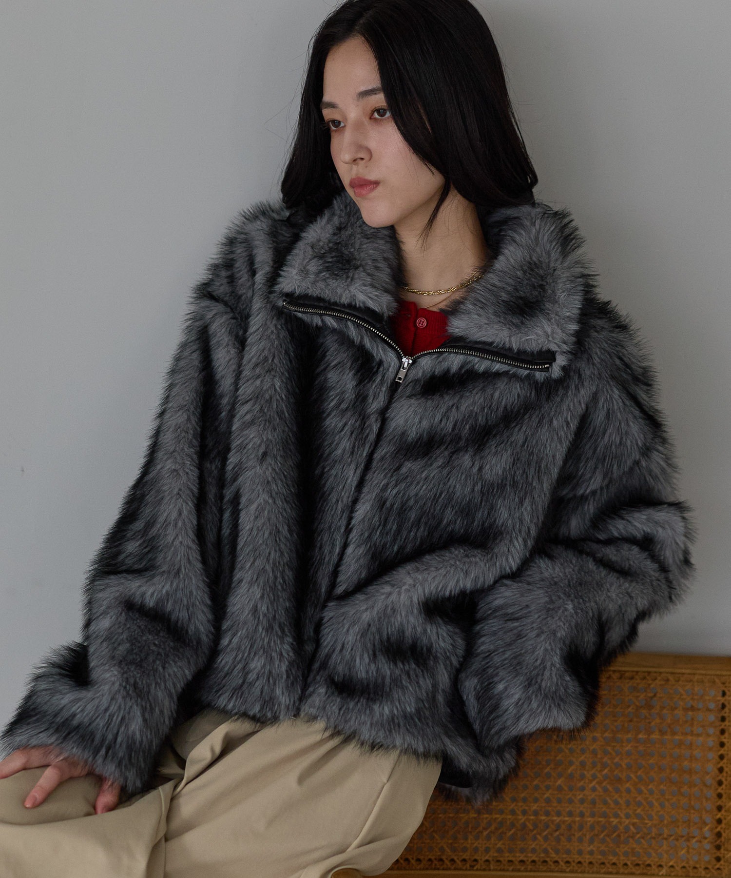 model：161cm
着用サイズ：FREE