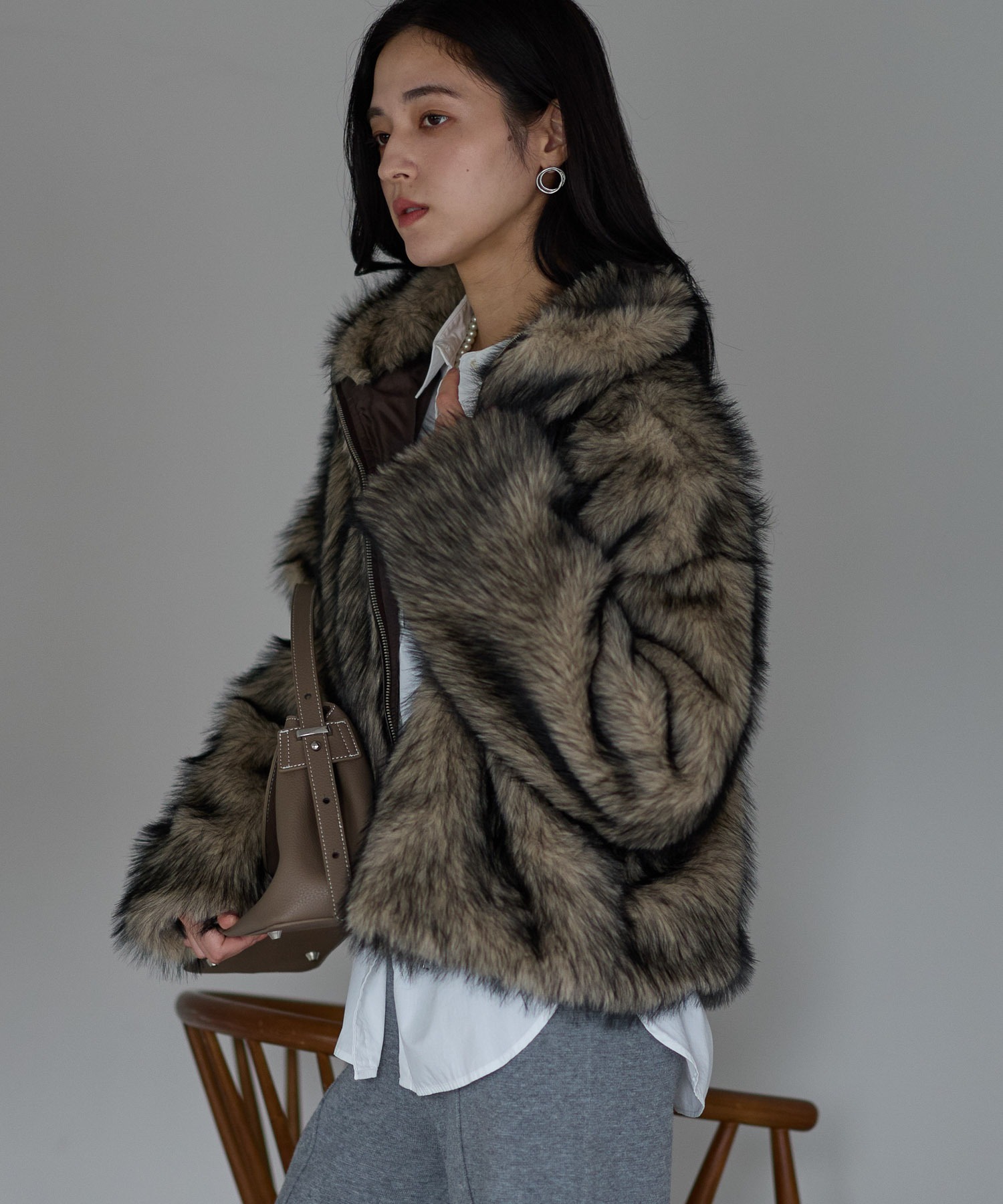 model：161cm
着用サイズ：FREE