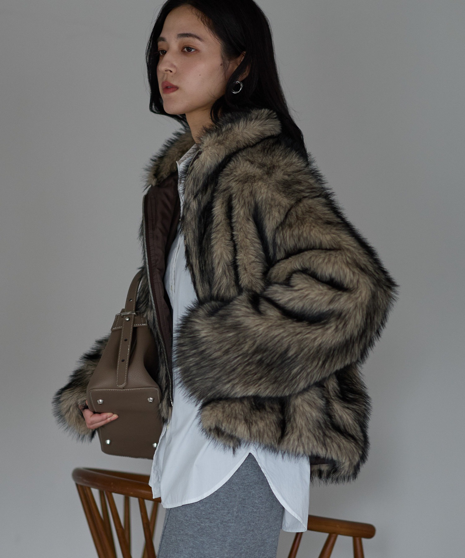 model：161cm
着用サイズ：FREE